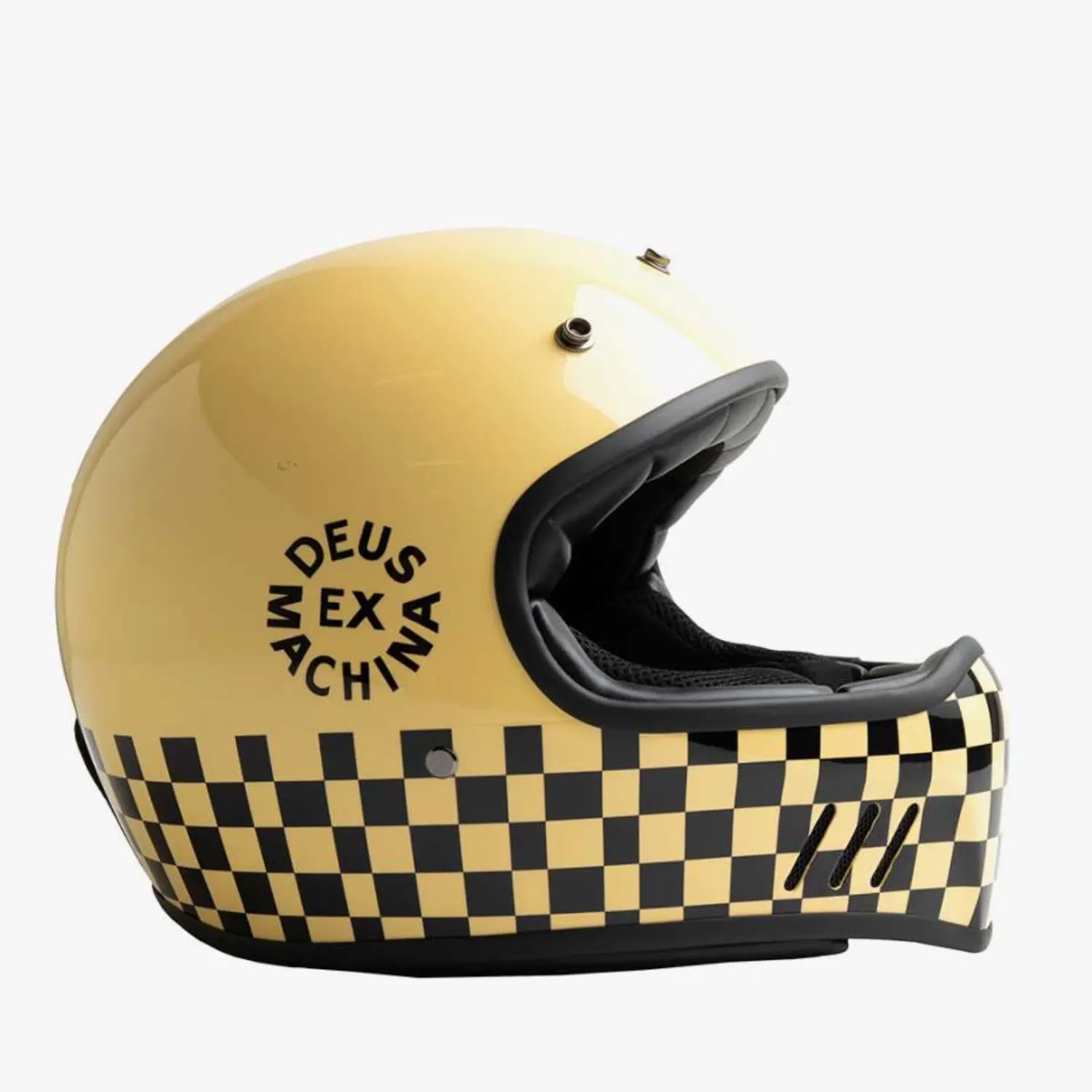CASQUE CHECKER - BLANC DEUS EX MACHINA - Klubb