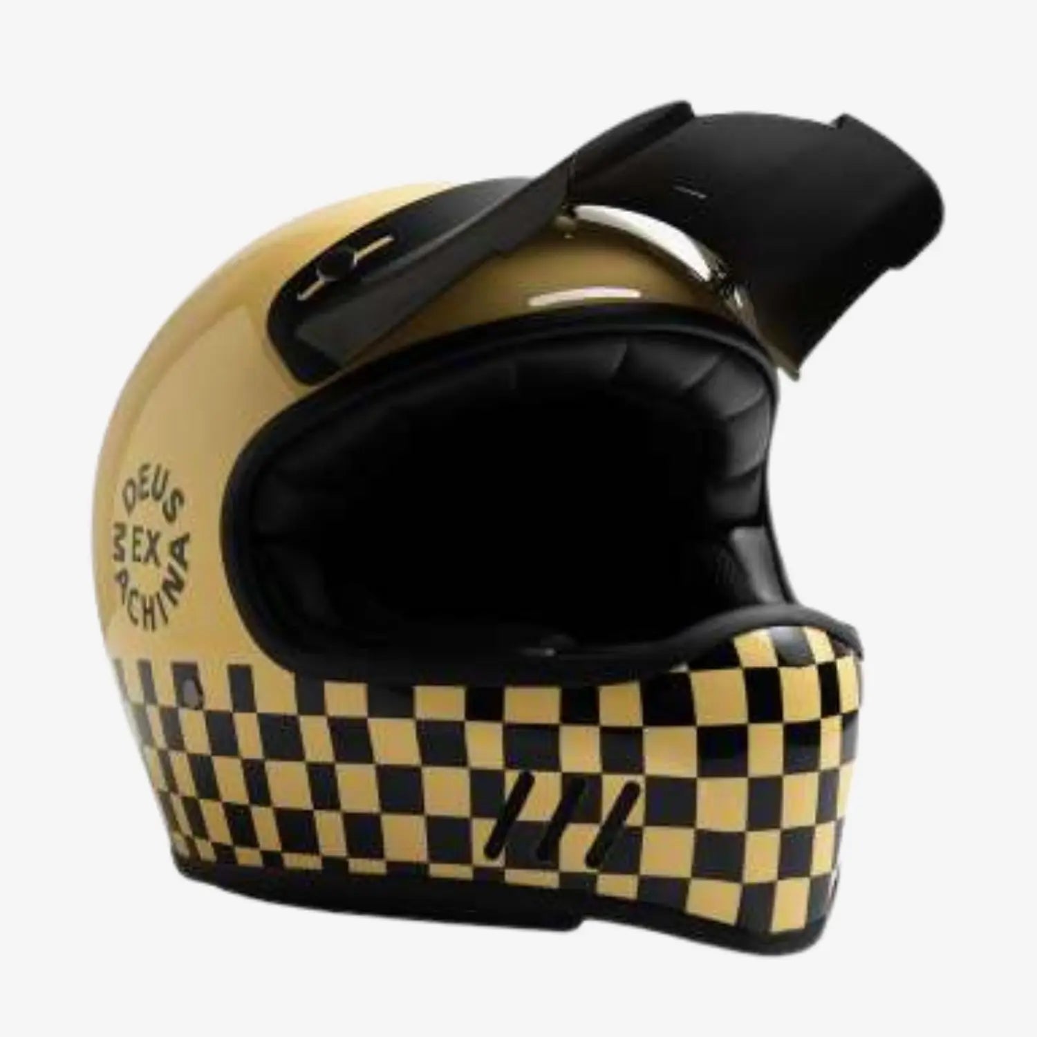 CASQUE CHECKER - BLANC DEUS EX MACHINA - Klubb