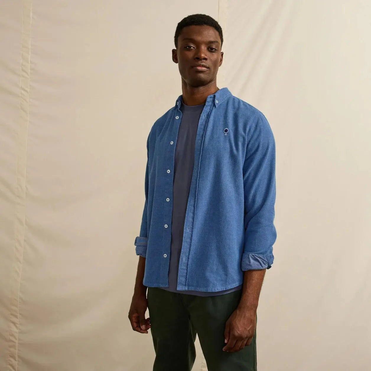 CHEMISE DENIM FONCÉ FAGUO - Klubb