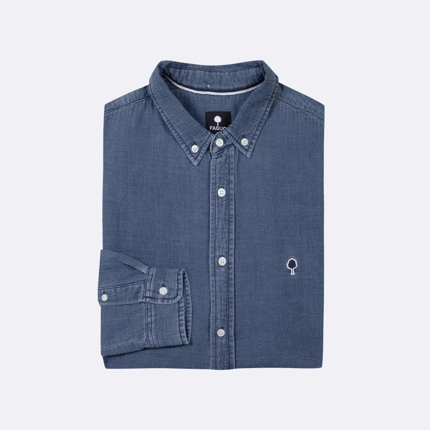 CHEMISE DENIM FONCÉ FAGUO - Klubb