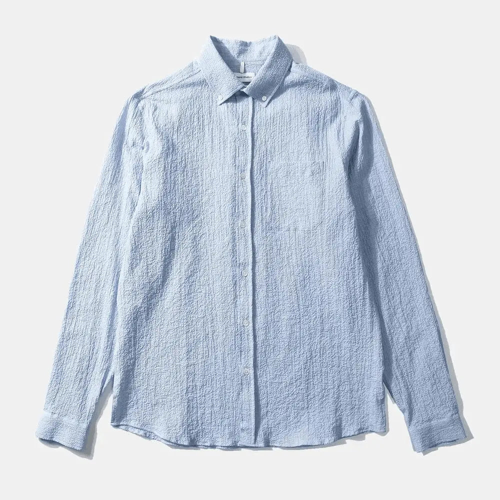 CHEMISE SEERSUCKER LIGHT BLUE
