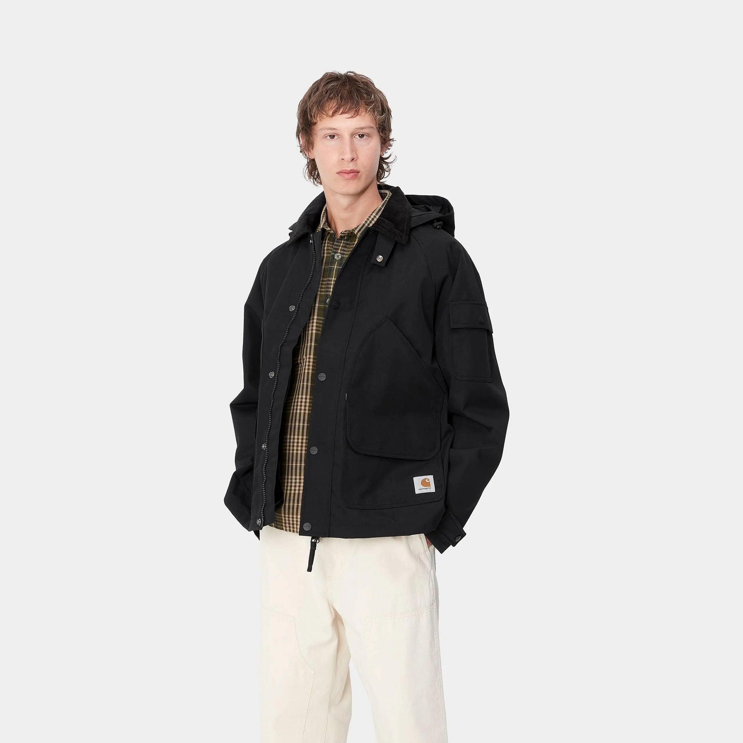 CLARTON JACKET - NOIR CARHARTT WIP - Klubb