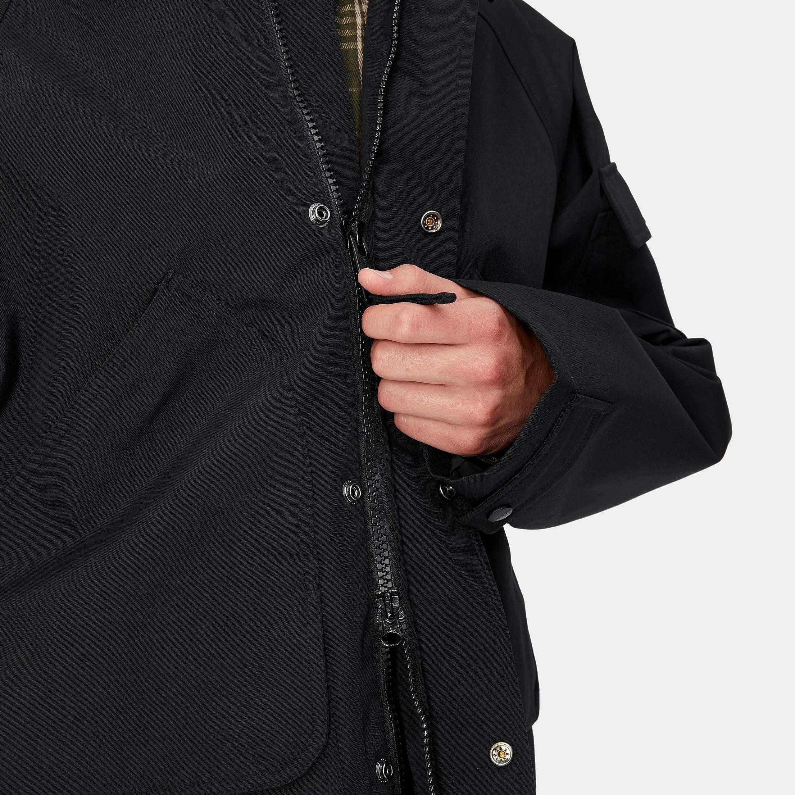 CLARTON JACKET - NOIR CARHARTT WIP - Klubb