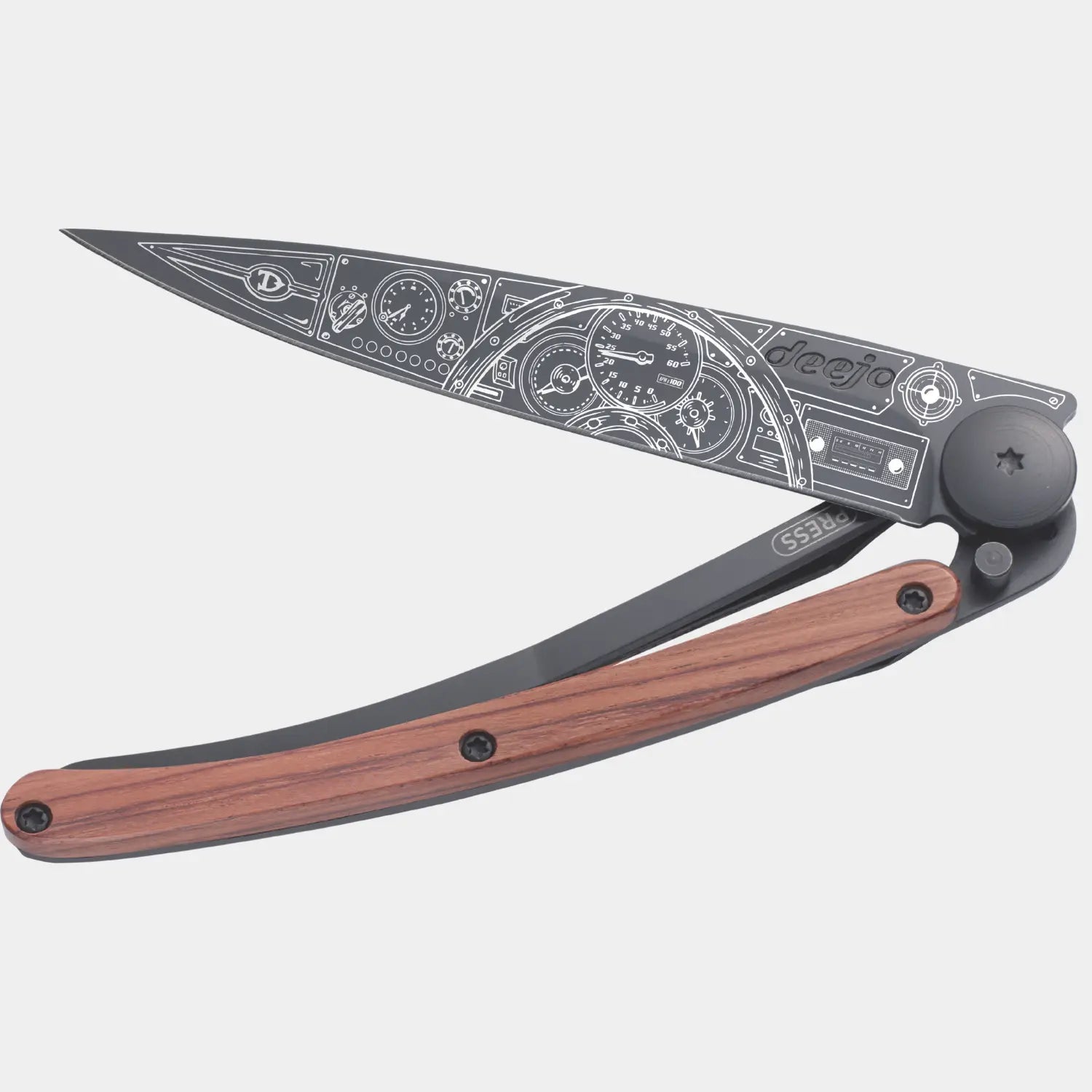 COUTEAU CADRANS - BLACK & BOIS CORAIL DEEJO - Klubb