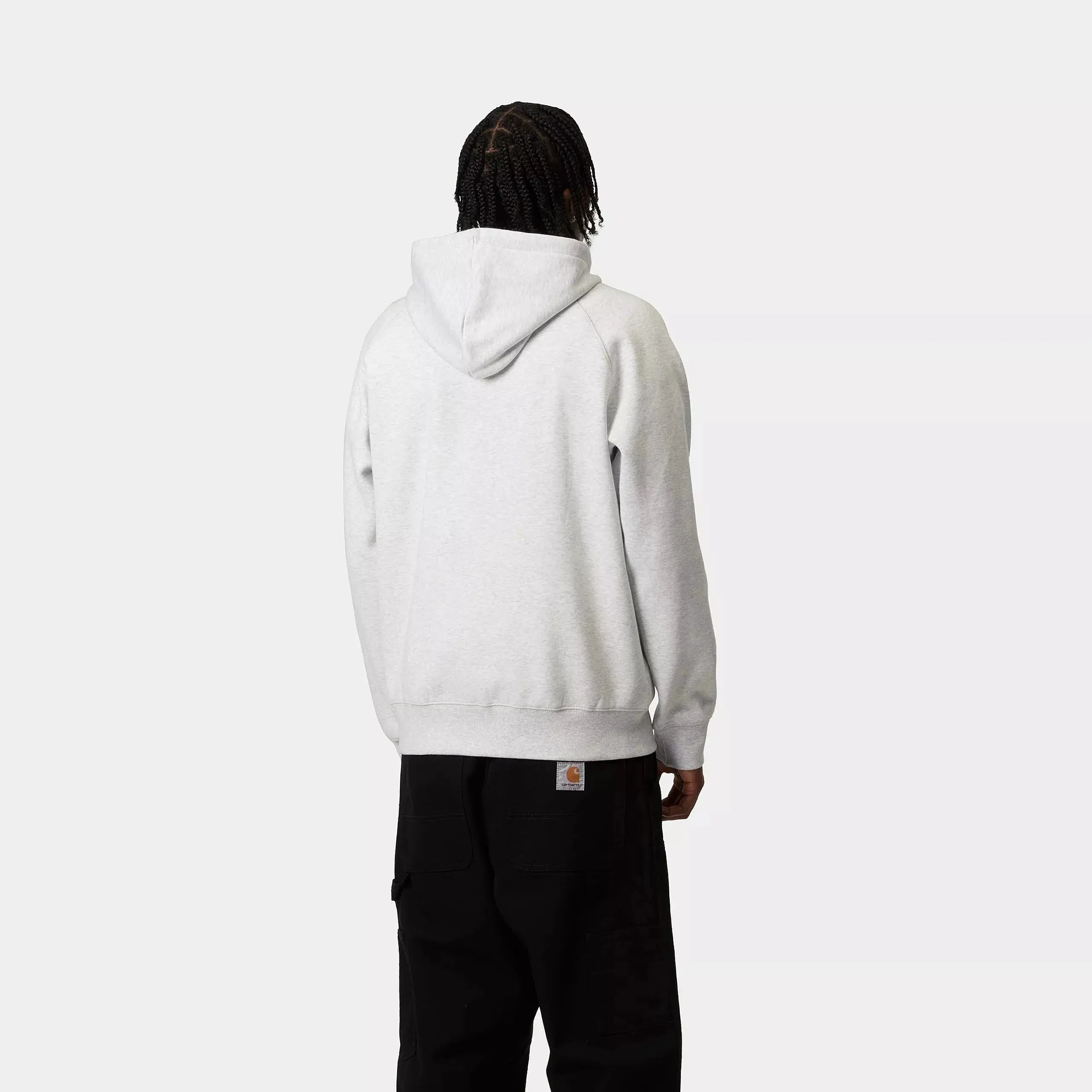 CARHARTT WIP - HOODIE CHASE - ASH HEATHER - Klubb