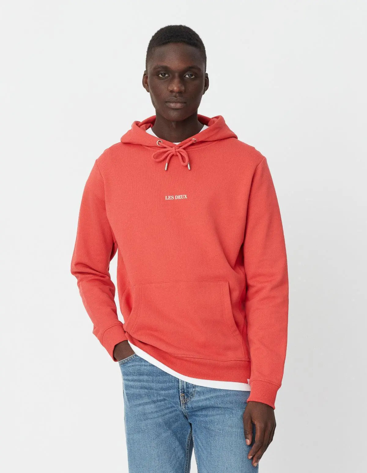 LENS HOODY BAKED APPLE ROJO/MARFIL