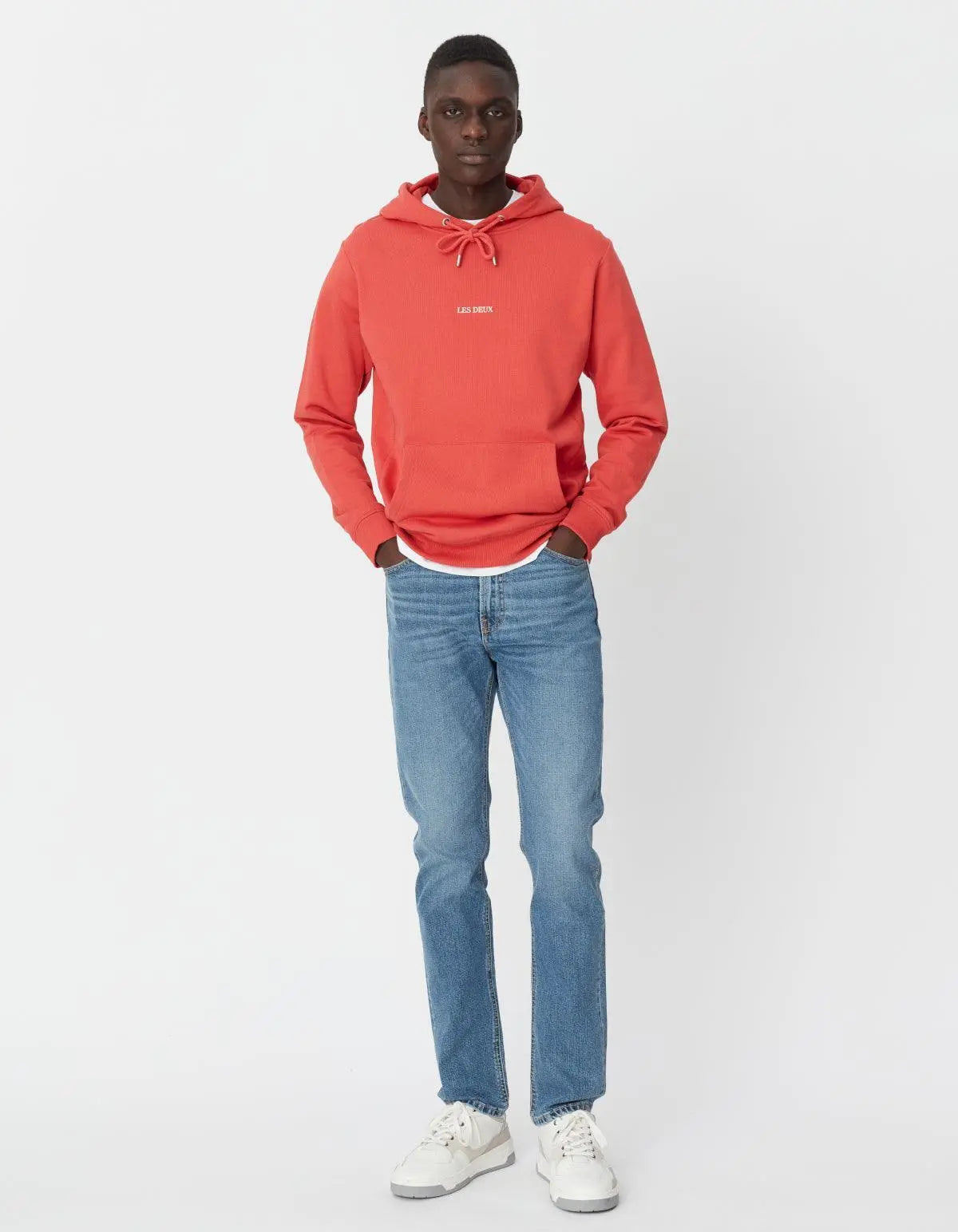 LENS HOODY BAKED APPLE ROJO/MARFIL
