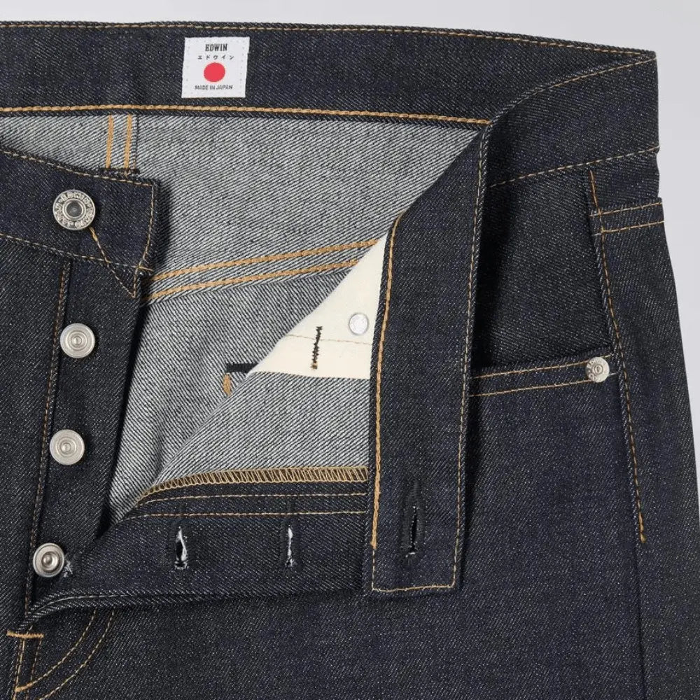 JEANS SELVEDGE REGULAR TAPERED KURABO BLUE UNWASHED