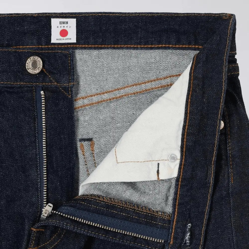 SLIM TAPERED BLUE RINSED JEANS