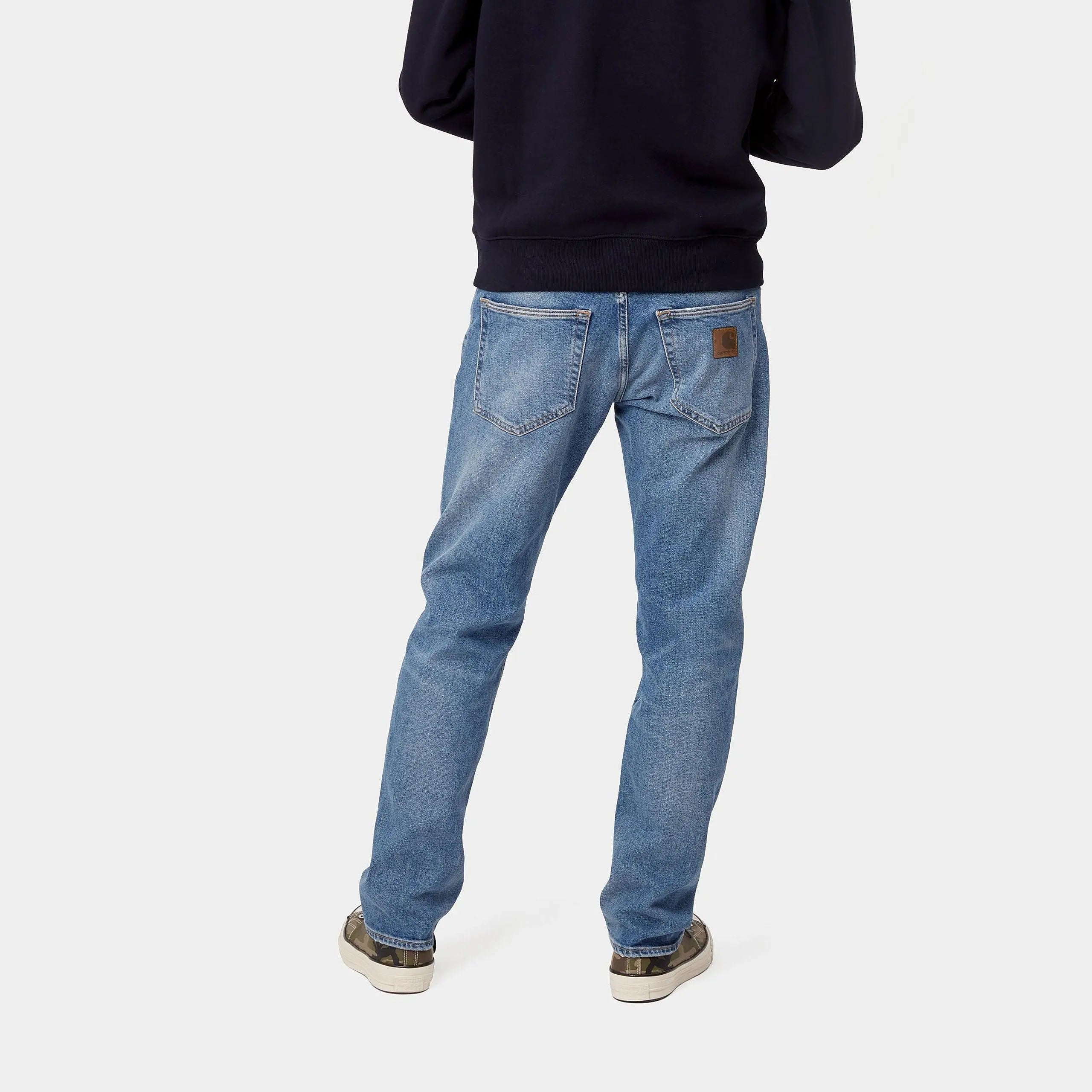 KLONDIKE PANT BLUE WORN BLEACHED CARHARTT WIP - Klubb