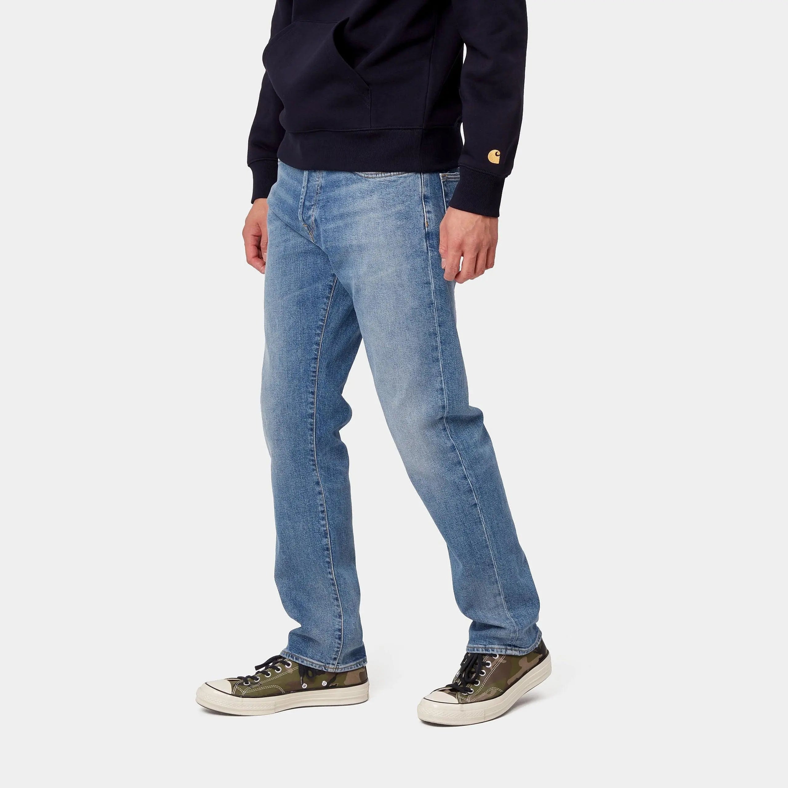 KLONDIKE PANT BLUE WORN BLEACHED CARHARTT WIP - Klubb