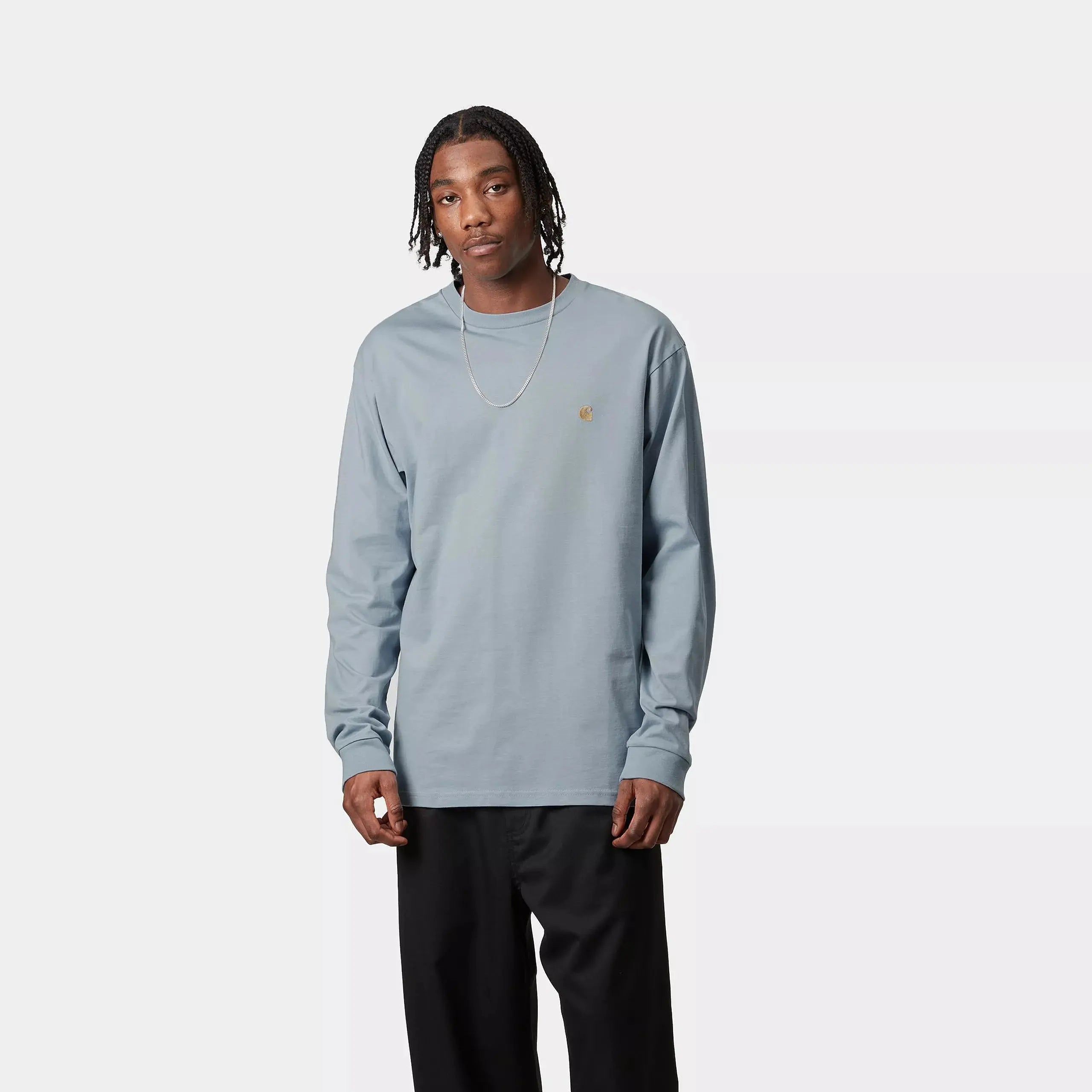 MANCHES LONGUES CHASE - FROSTED BLUE CARHARTT WIP - Klubb
