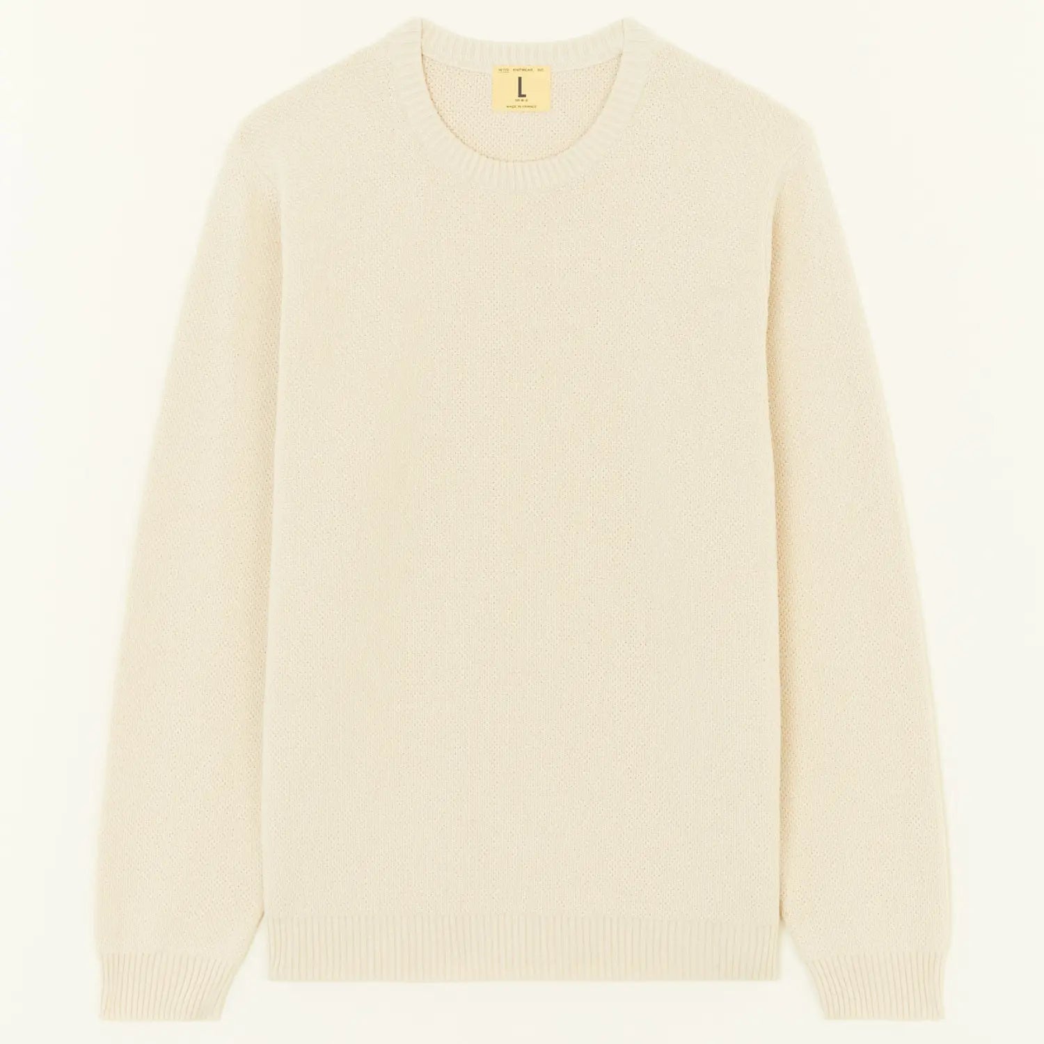 PULL AGOP COTON - BEIGE CHINÉ NITTO KNITWEAR -  Klubb