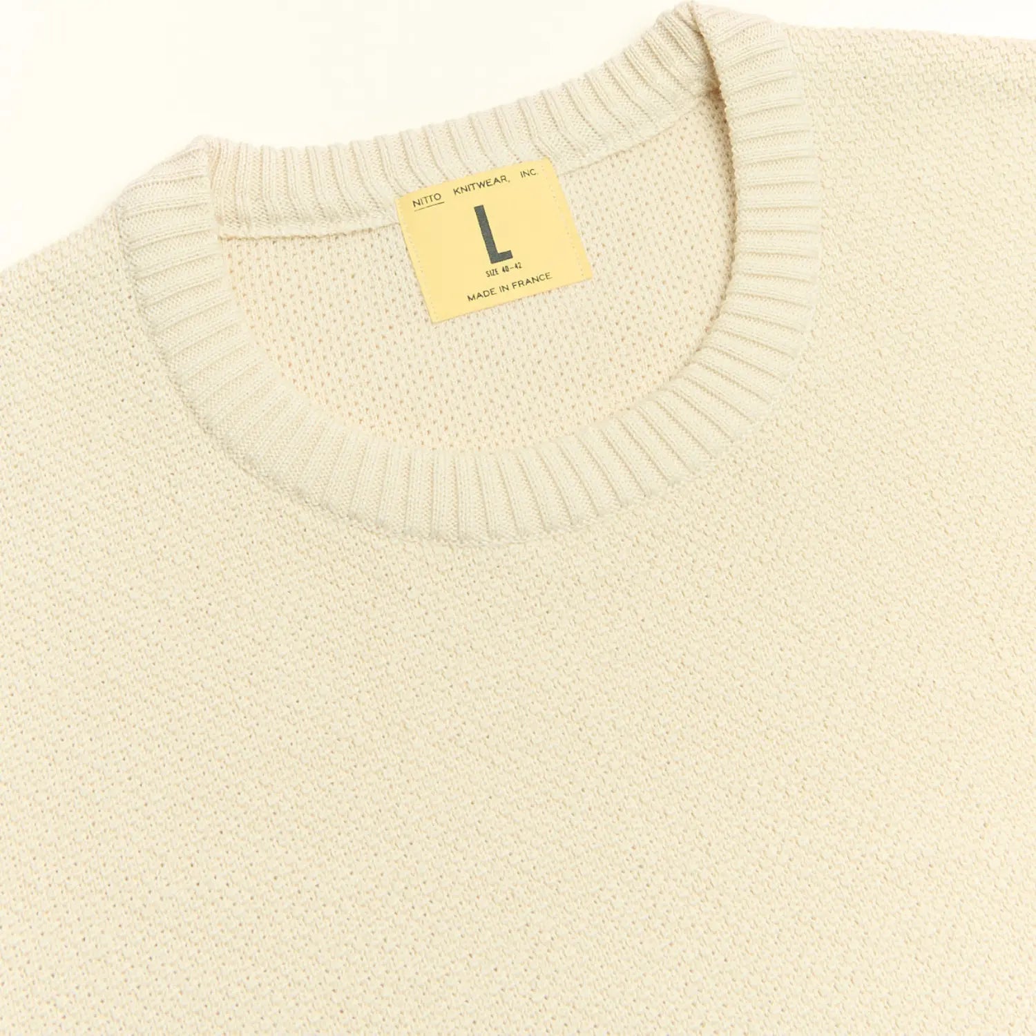 PULL AGOP COTON - BEIGE CHINÉ NITTO KNITWEAR -  Klubb