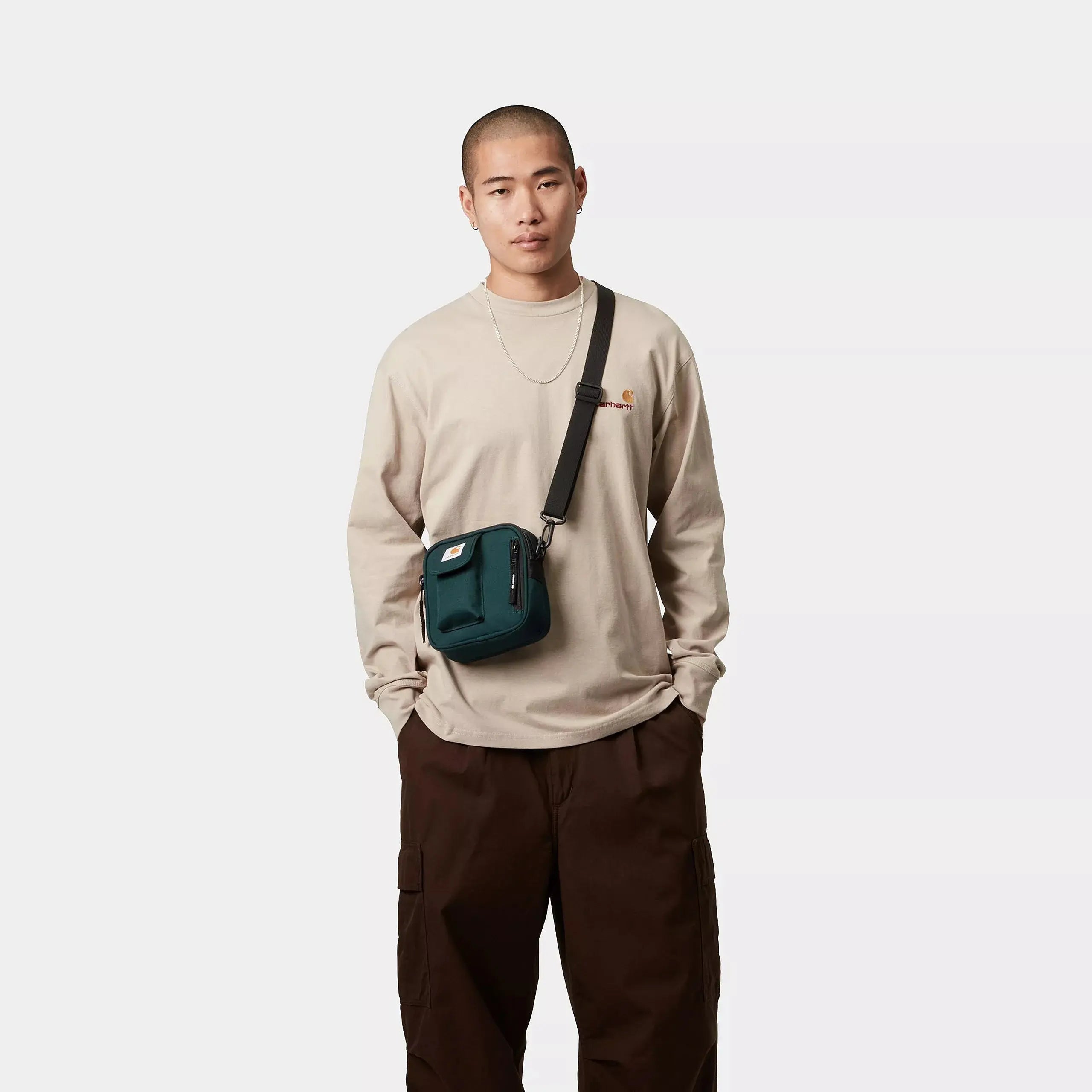 CARHARTT WIP - SACOCHE ESSENTIAL BAG DEEP LAGON - Klubb