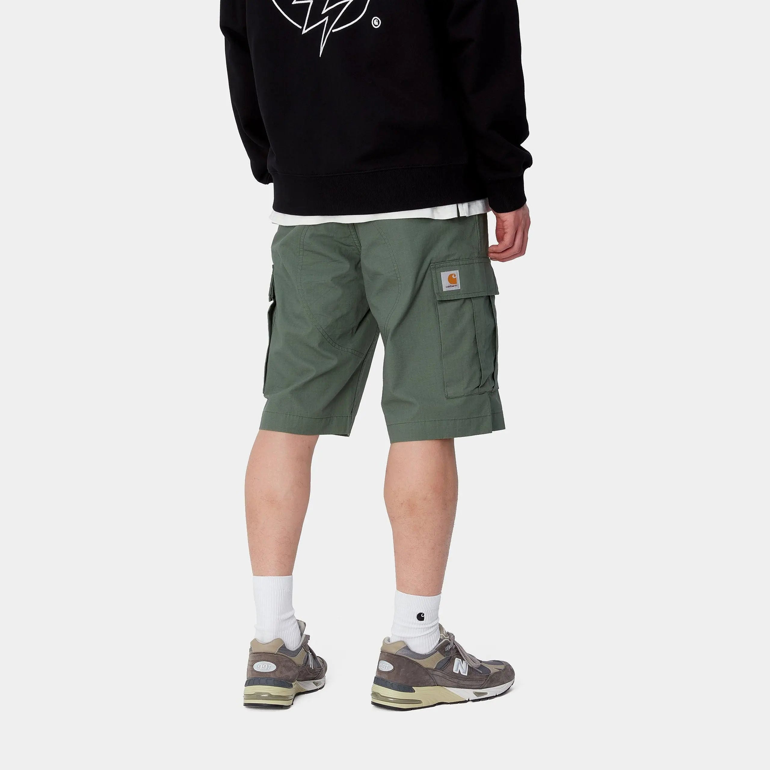 SHORT CARGO - DUCK GREEN RINSED