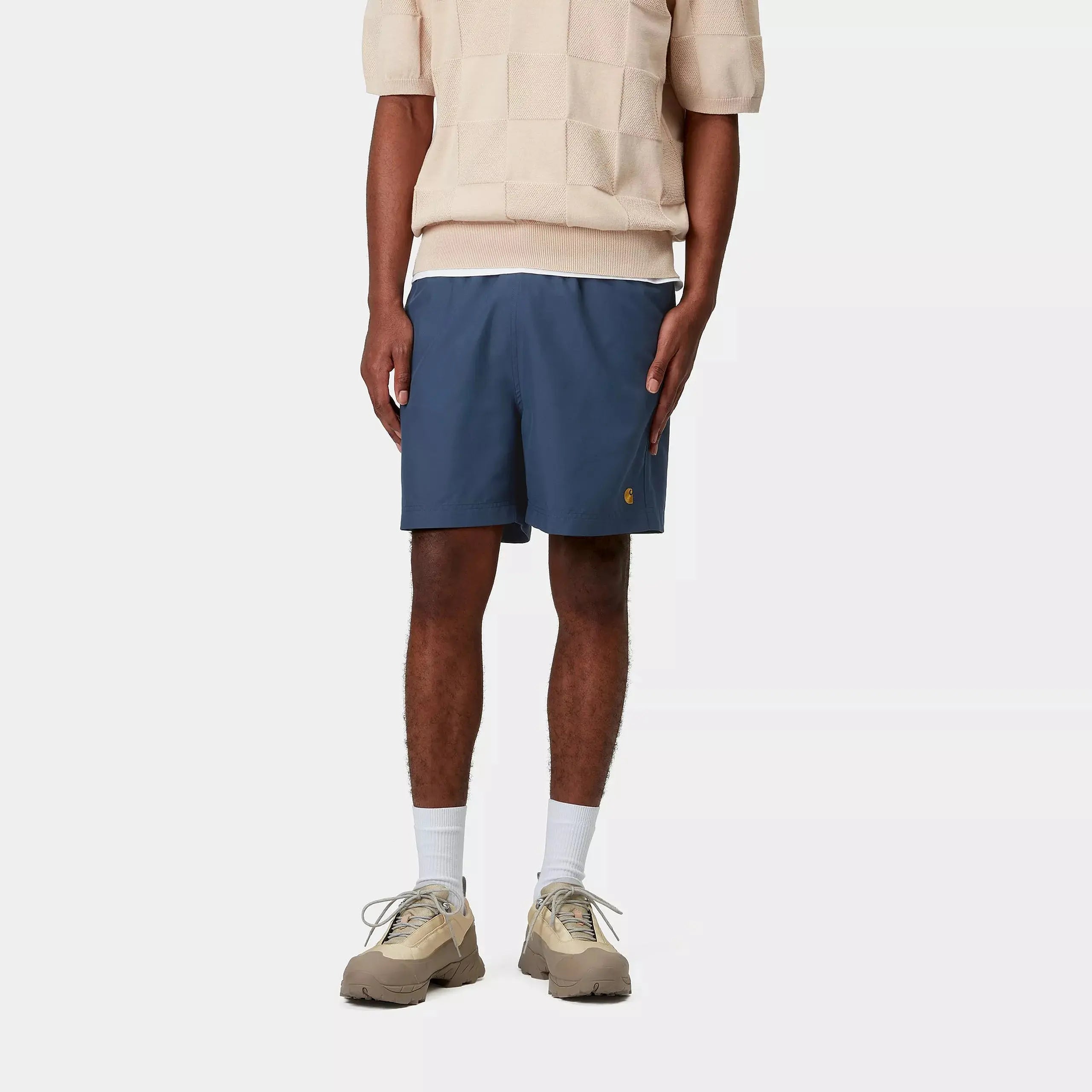 CARHARTT WIP - SHORT DE BAIN CHASE - DUSKY BLUE - Klubb