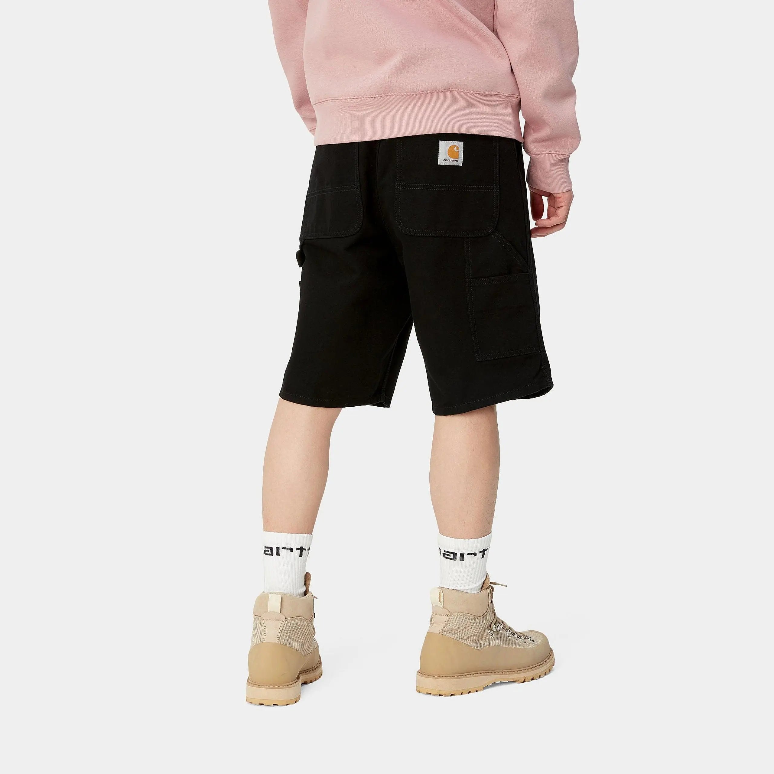 SHORT SINGLE KNEE - BLACK RINSED