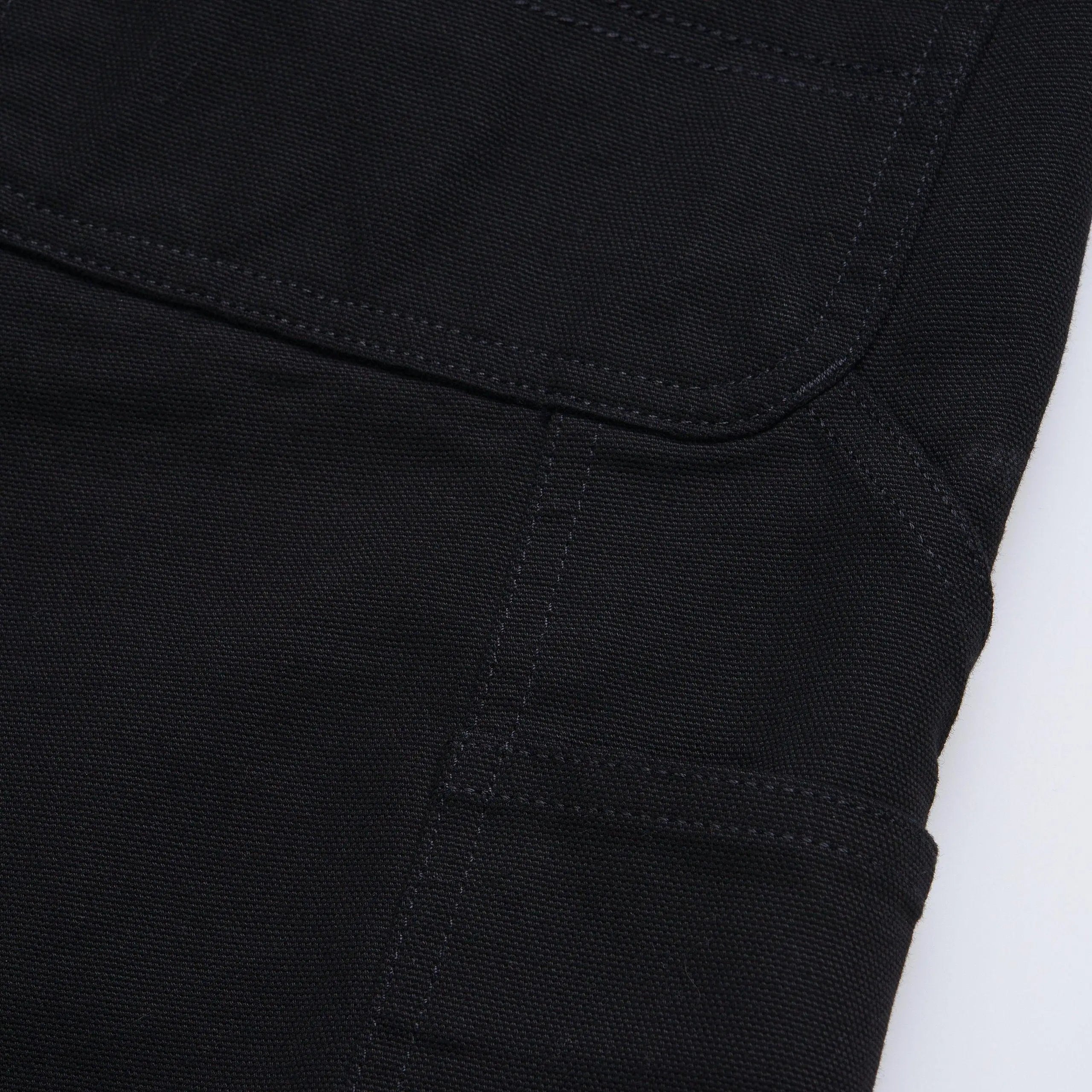 SHORT SINGLE KNEE - BLACK RINSED