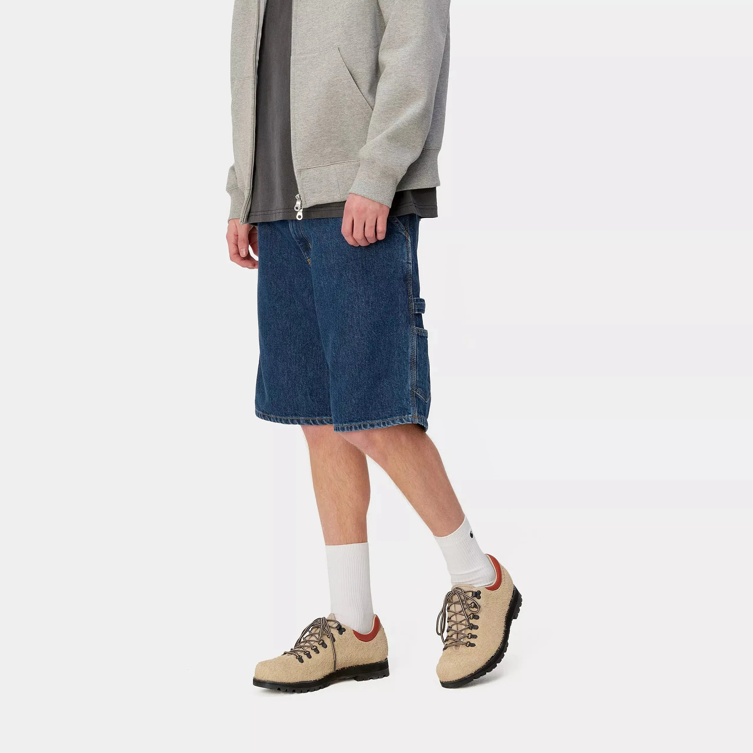 SINGLE KNEE SHORT BLUE STON WASHED CARHARTT WIP - Klubb