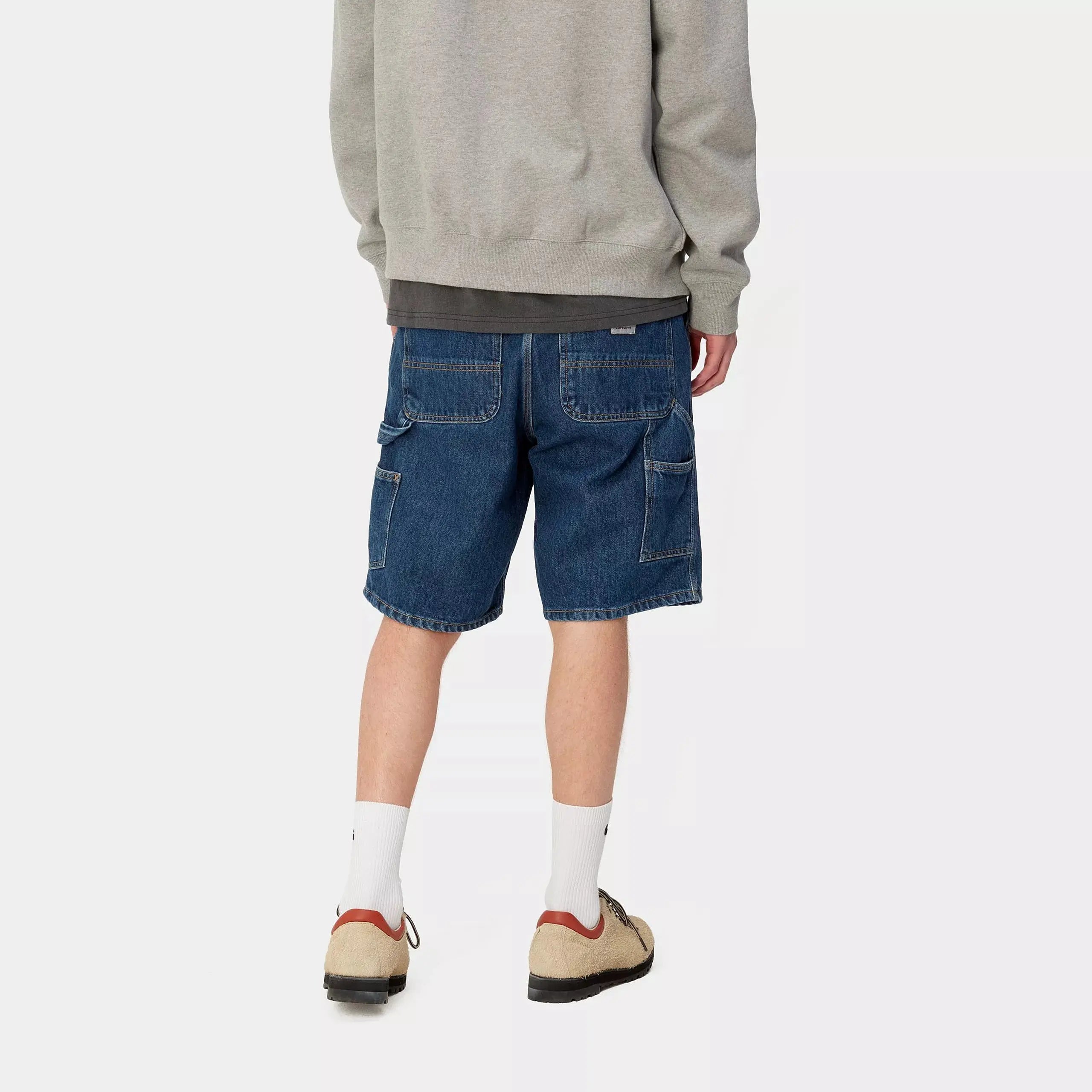 SINGLE KNEE SHORT BLUE STON WASHED CARHARTT WIP - Klubb