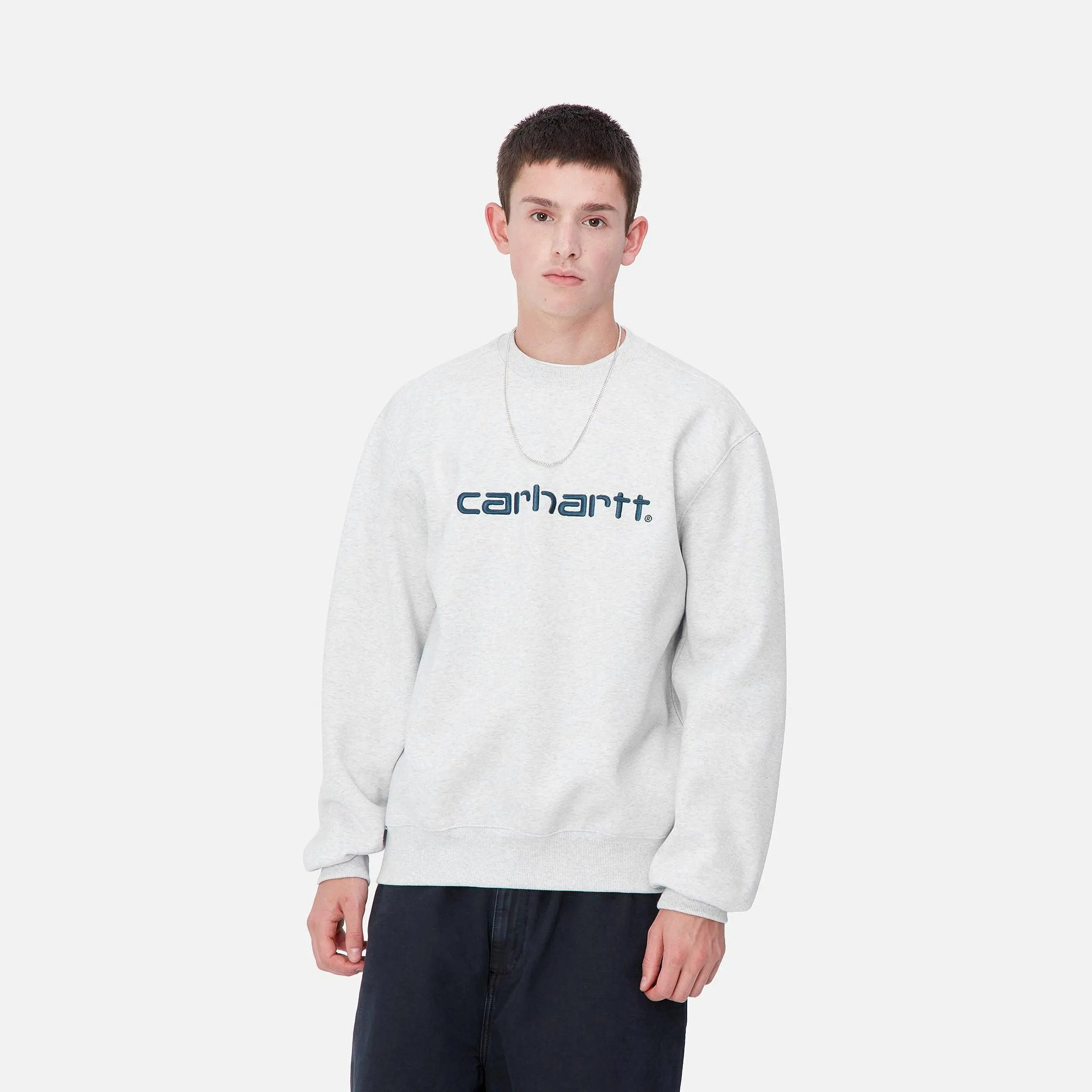 SWEAT CARHARTT - ASH HEATHER CARHARTT WIP - Klubb