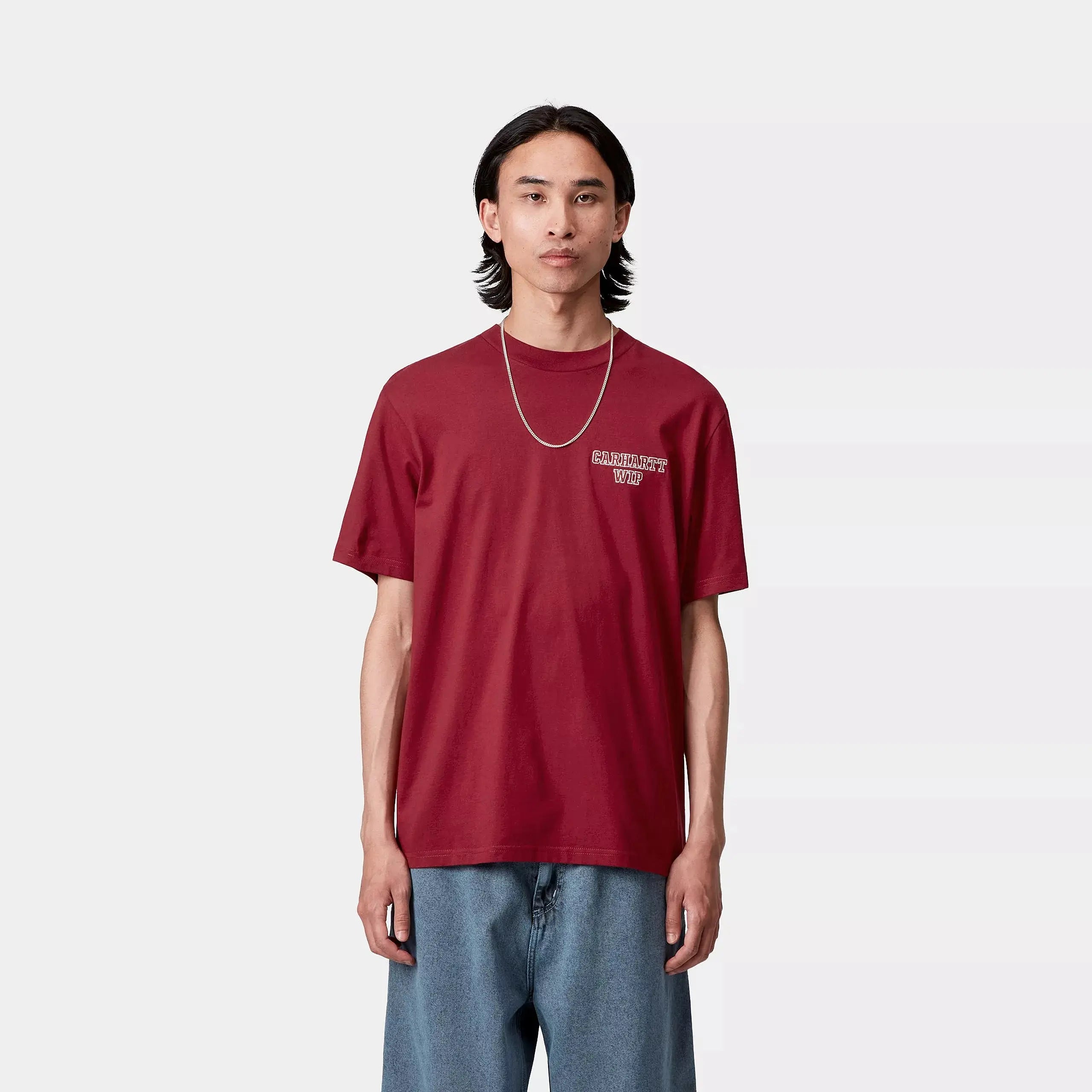 CARHARTT WIP - T-SHIRT ALUMNI SCARLET - Klubb