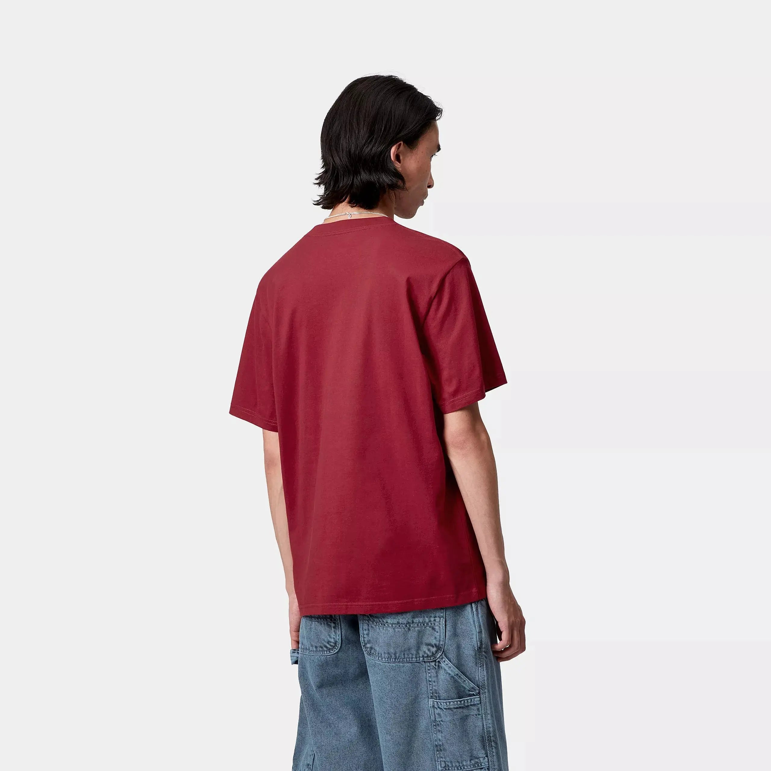 CARHARTT WIP - T-SHIRT ALUMNI SCARLET - Klubb