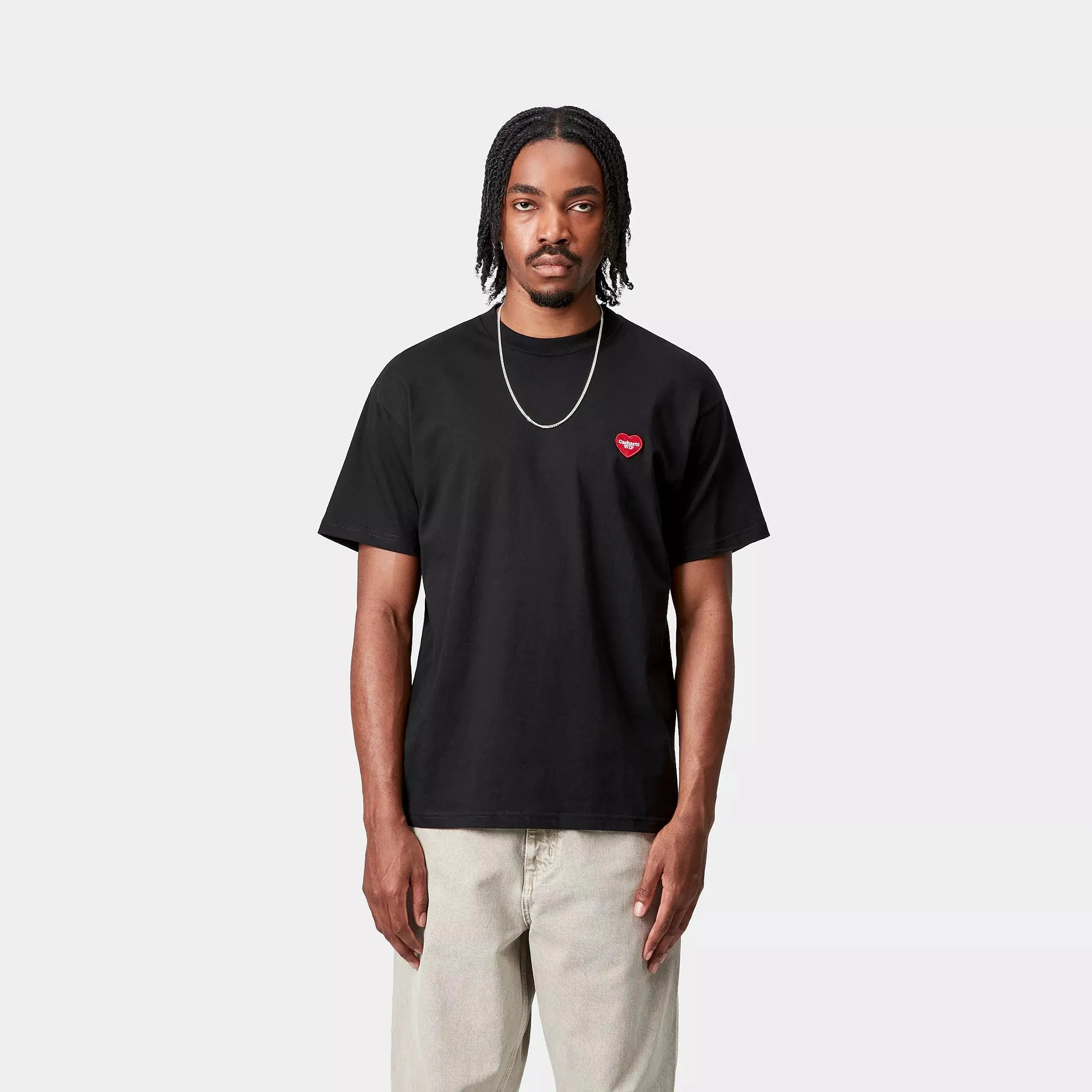CARHARTT WIP - T-SHIRT HEART II HARTT BLACK - Klubb