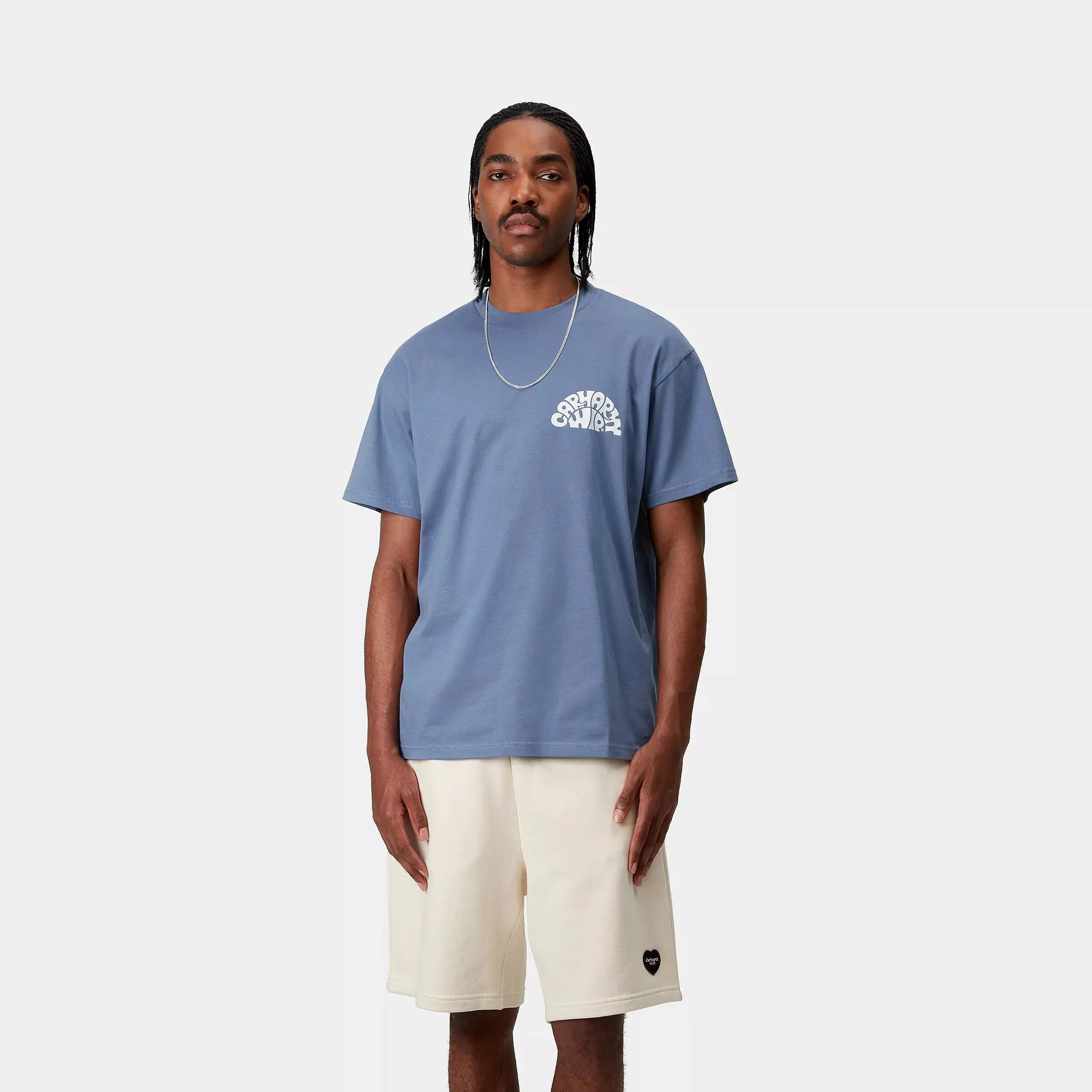 CARHARTT WIP - T-SHIRT JAZZY BLEU - Klubb