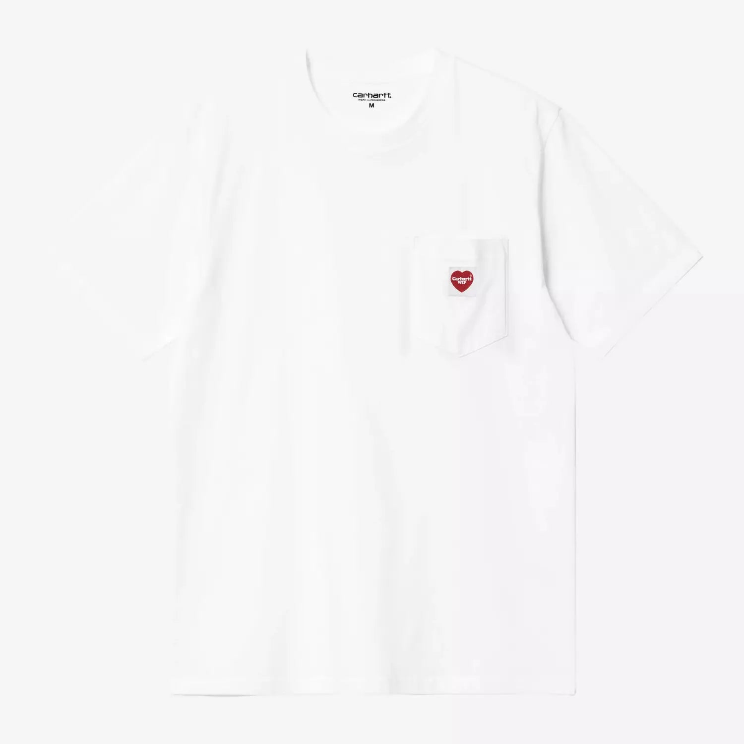 CARHARTT WIP -  T-SHIRT POCKET HEART WHITE / RED -  Klubb