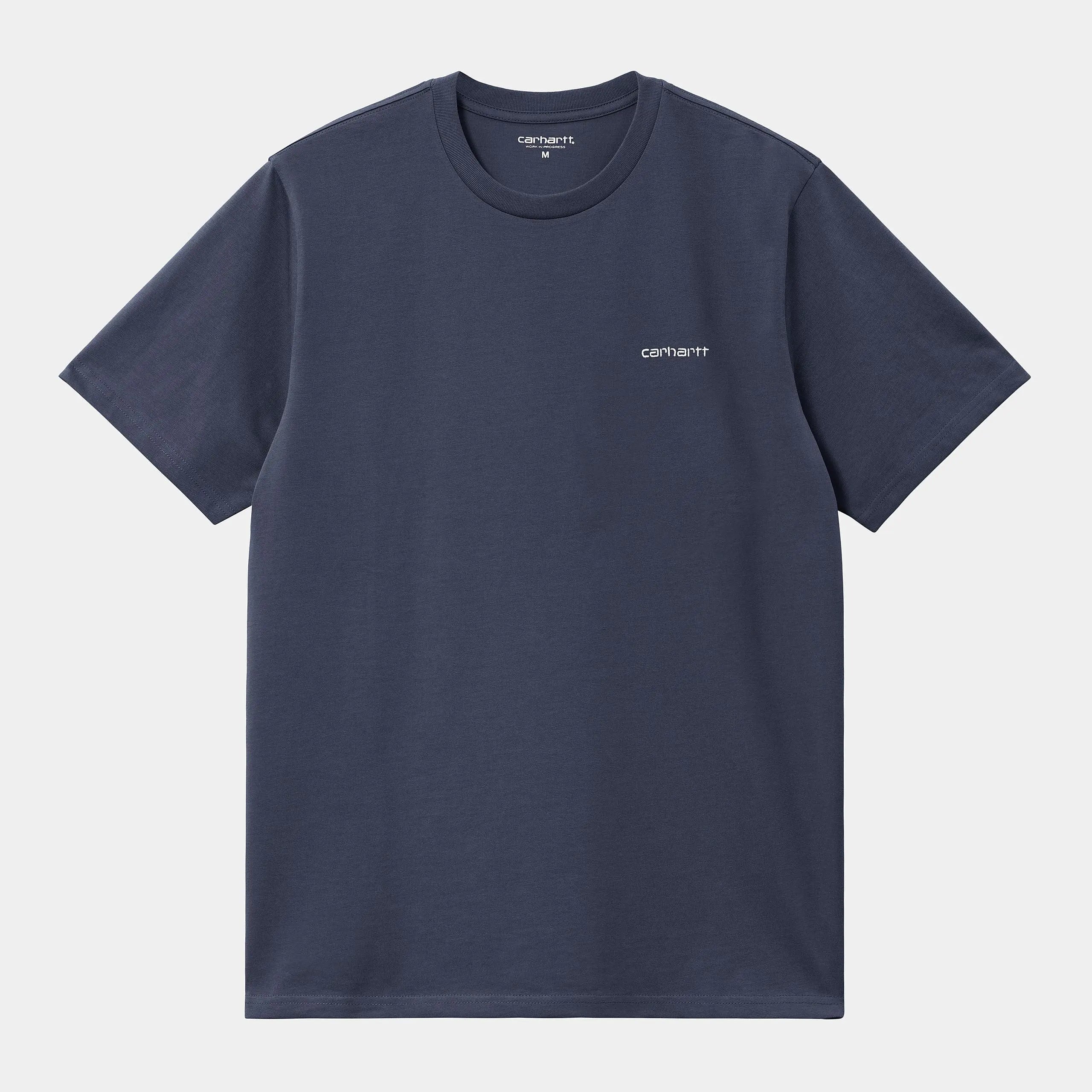 T-SHIRT SCRIPT - BLEU CARHARTT WIP - Klubb