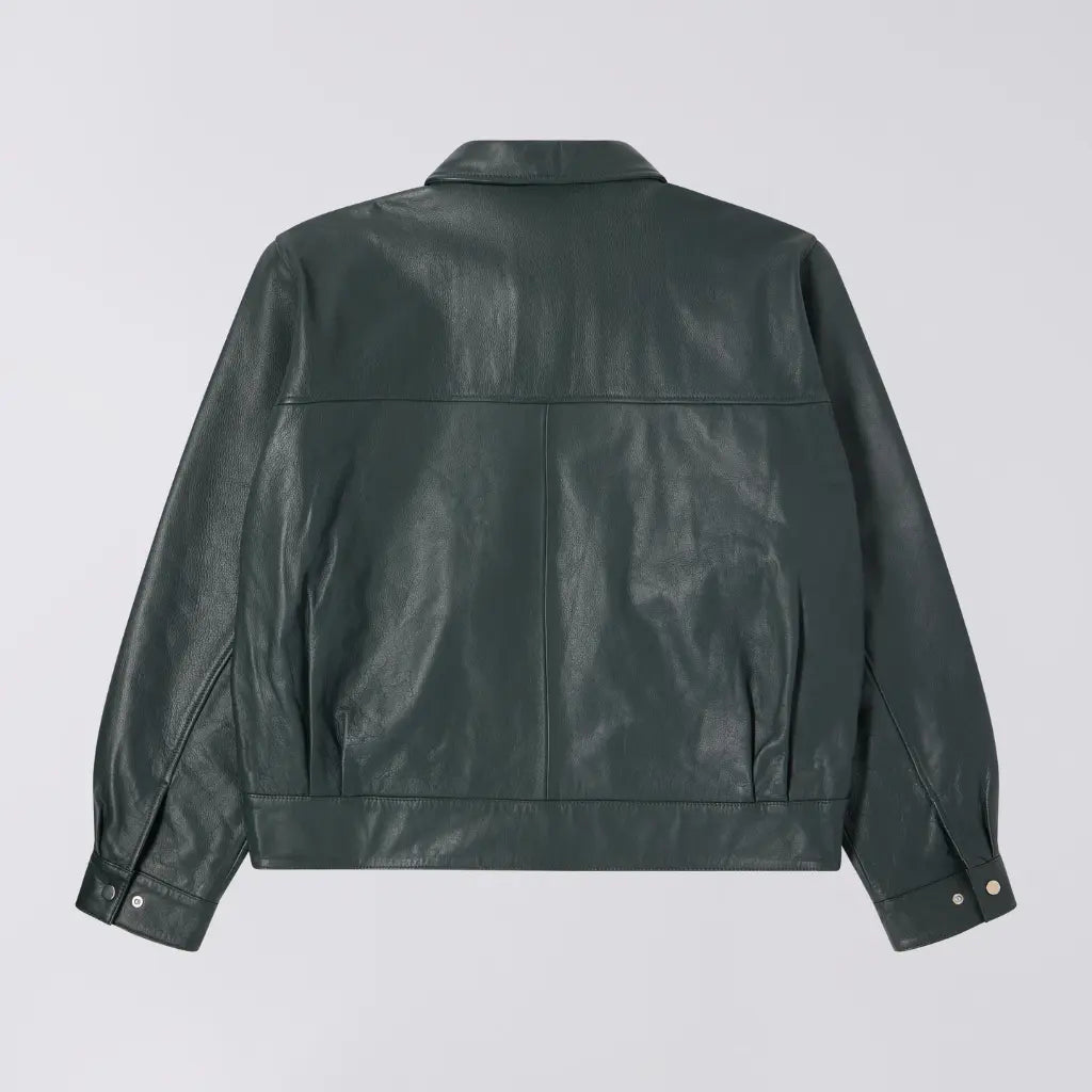 EDWIN -  VESTE DOGMA CUIR VERT -  Klubb