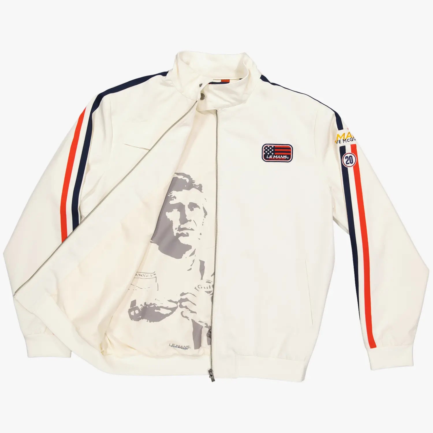 VESTE RACING ÉCRU STEVE MCQUEEN LE MANS - Klubb