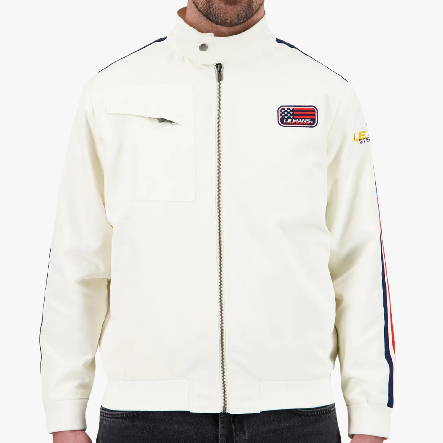VESTE RACING ÉCRU STEVE MCQUEEN LE MANS - Klubb