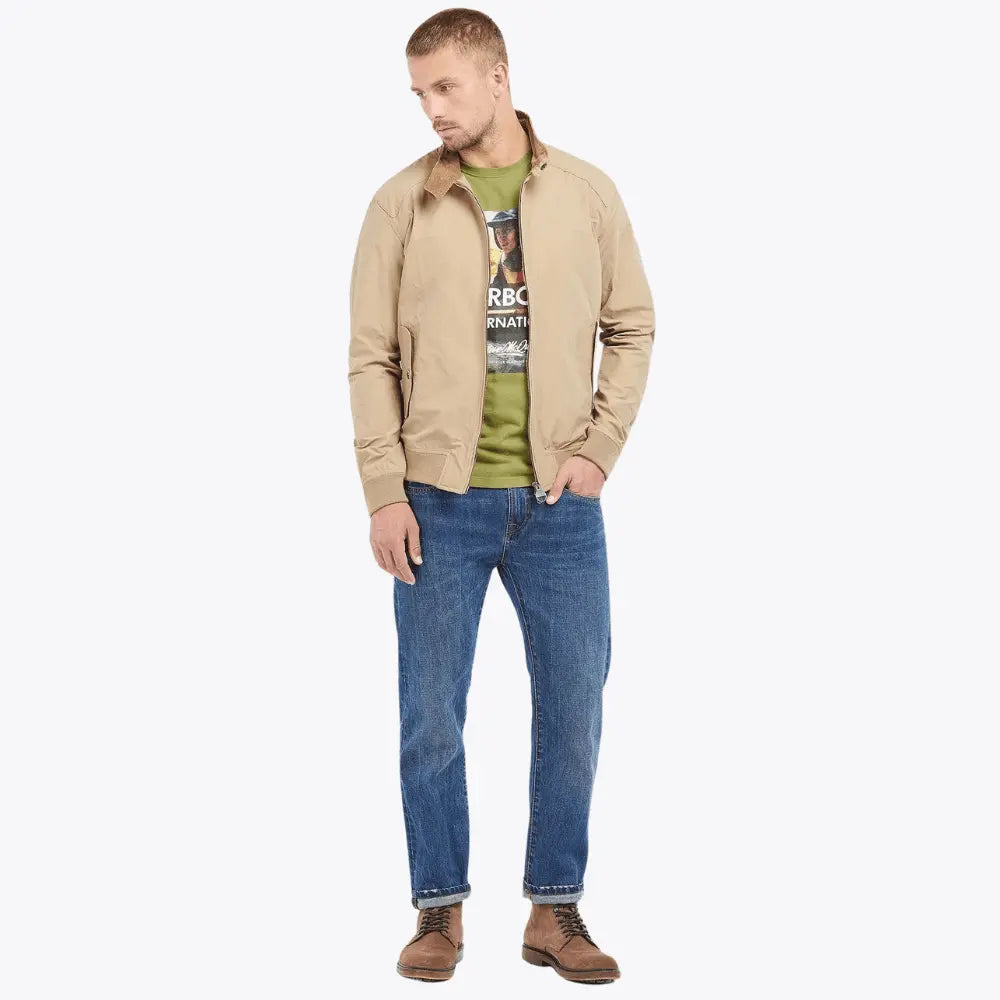 BEIGE HARRINGTON JACKET