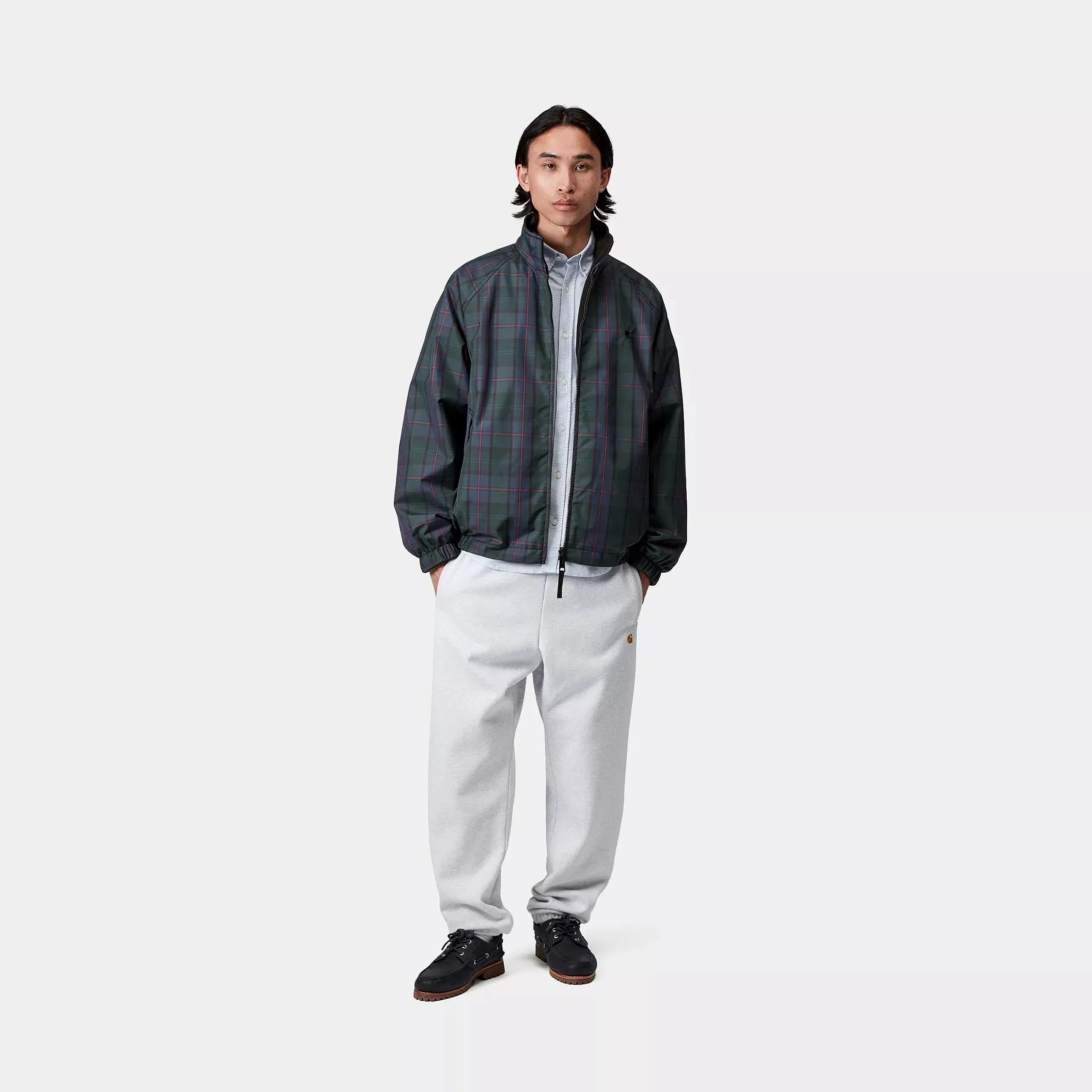 CARHARTT WIP - VESTE RÉVERSIBLE PLANER CHECK BLEU - Klubb