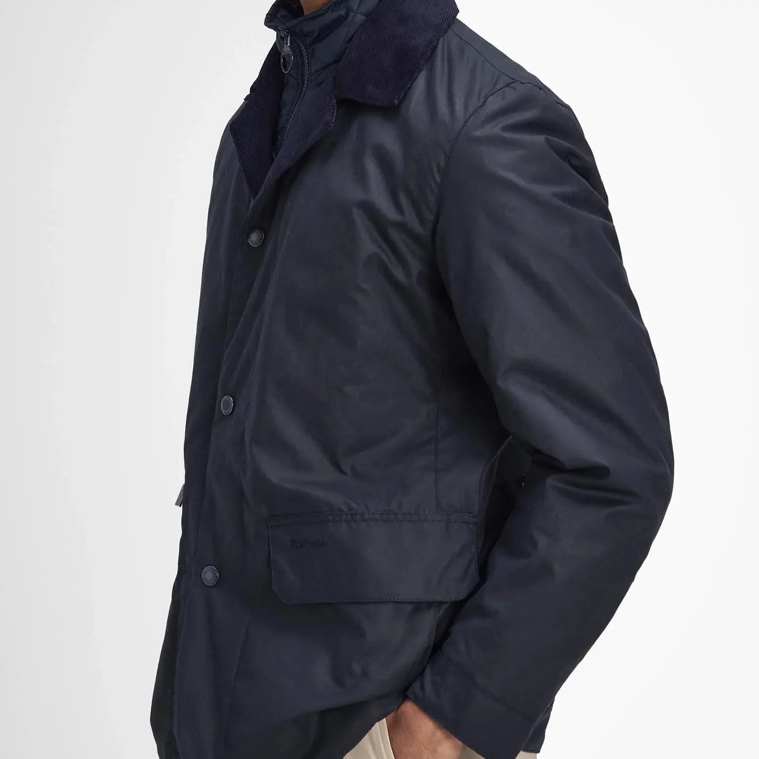 VESTE WAX CRASTER - NAVY BARBOUR - Klubb