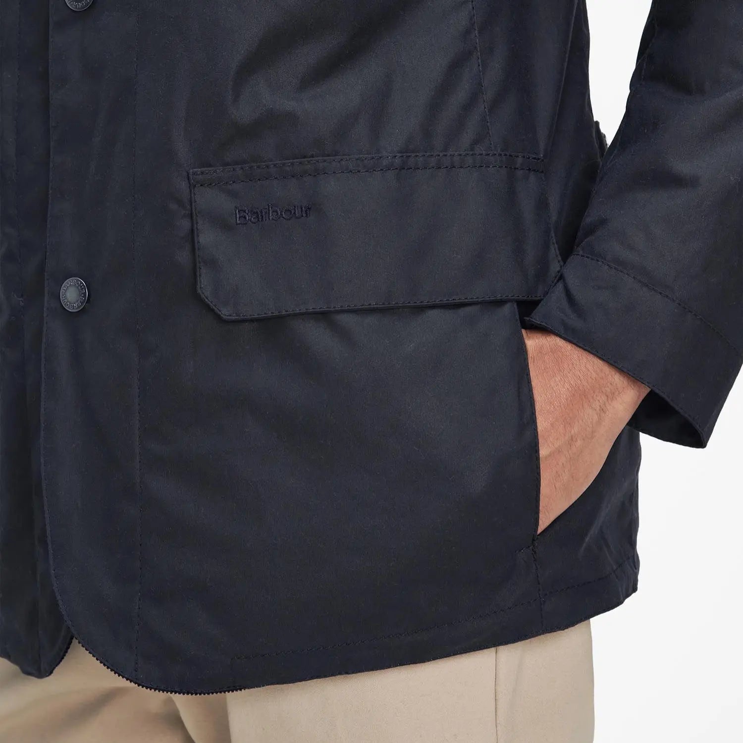 VESTE WAX CRASTER - NAVY BARBOUR - Klubb