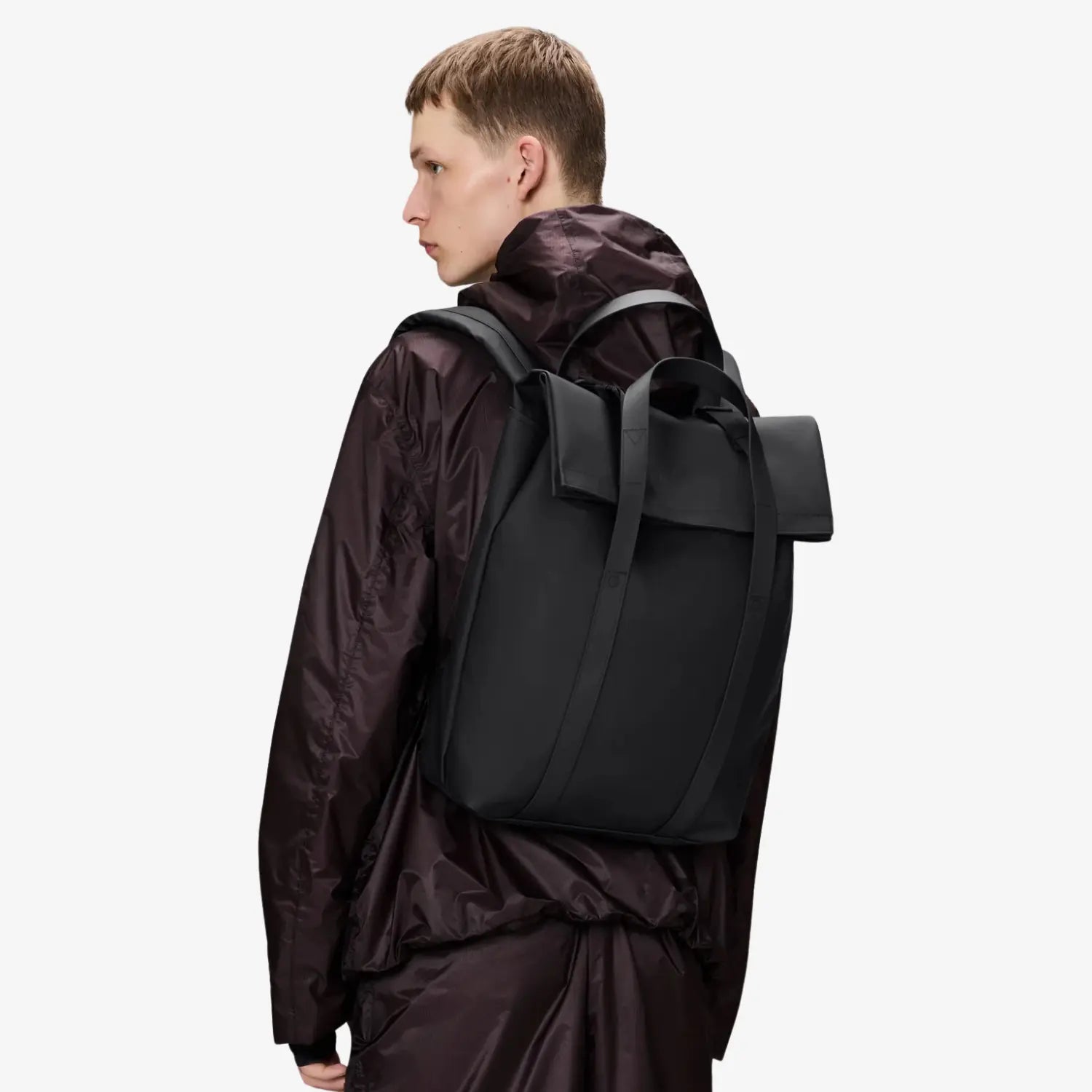 RAINS -  2 WAY TOTE BACKPACK - BLACK -  Klubb