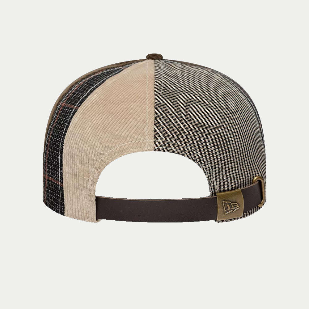 Casquette 9Fifty Retro Crown New York Yankees Patchwork marron New Era - vue de dos, fermoir logo New Era et sangle