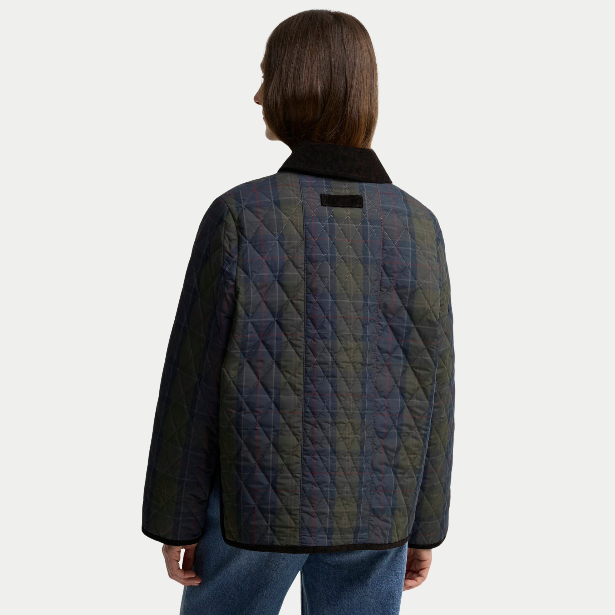 Veste Matelassée Ainsdale - Tartan Olive Foncé