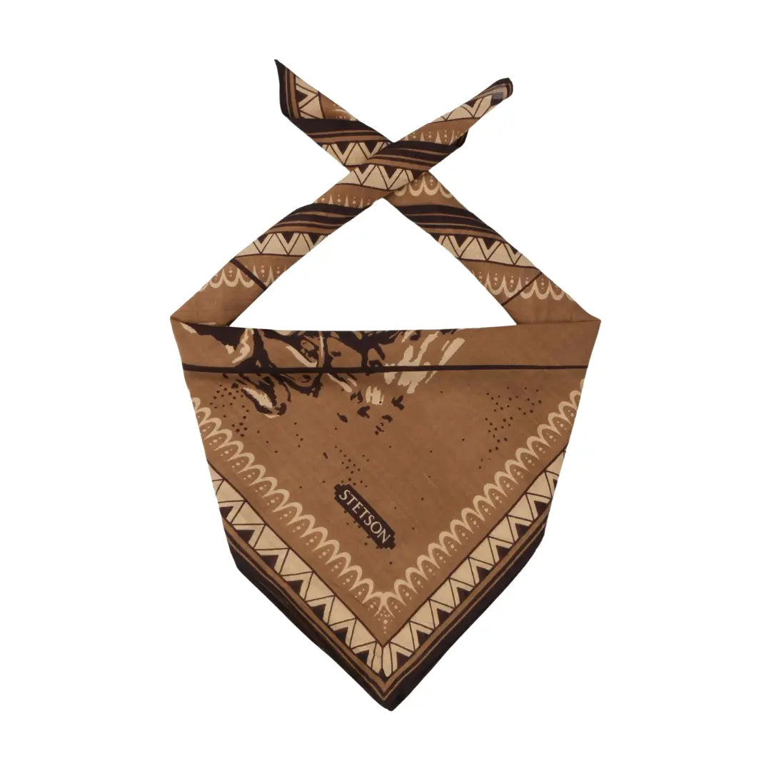 Bandana Last Drop - Marron - Stetson - détail 2
