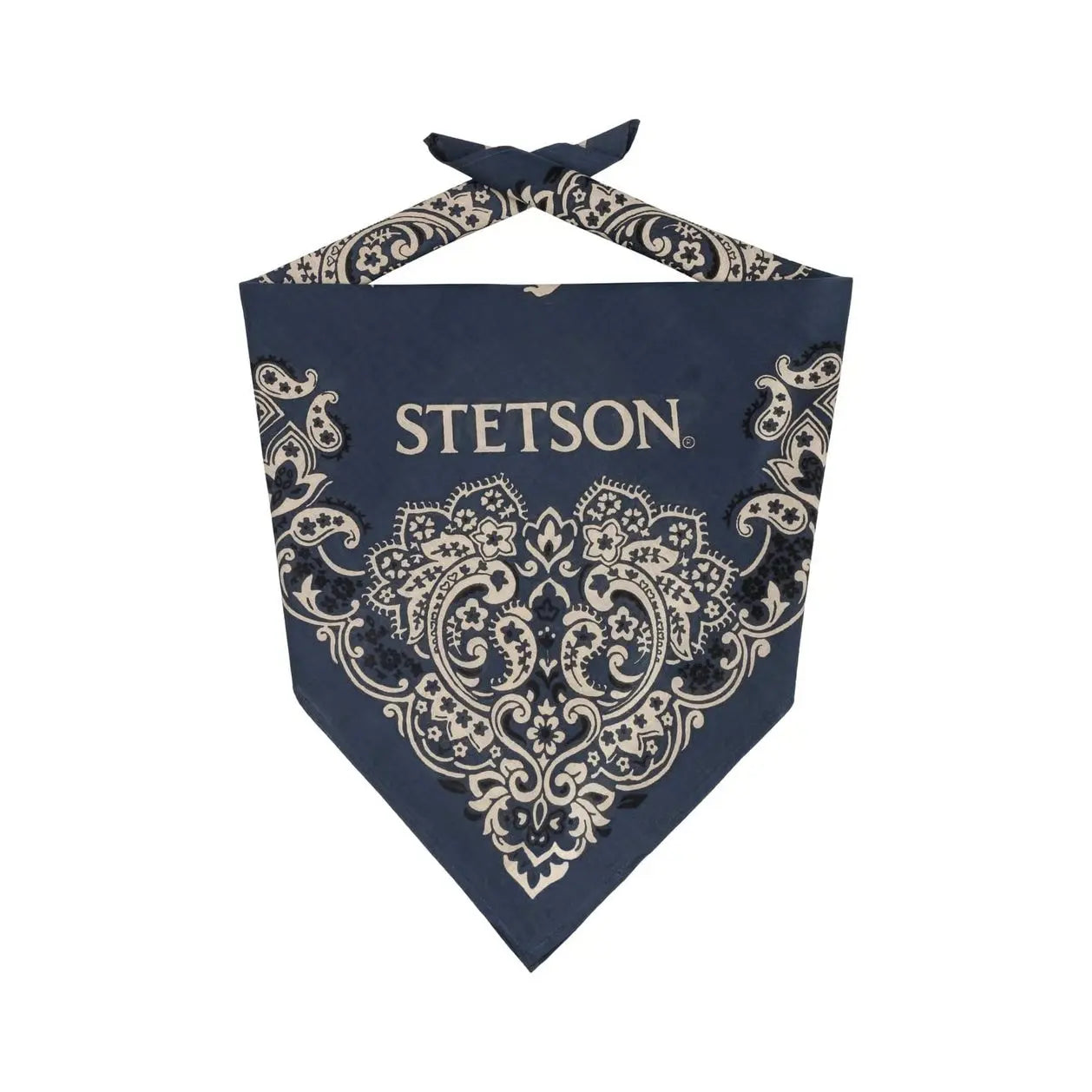 Bandana Paisley - Bleu - Stetson - détail 2