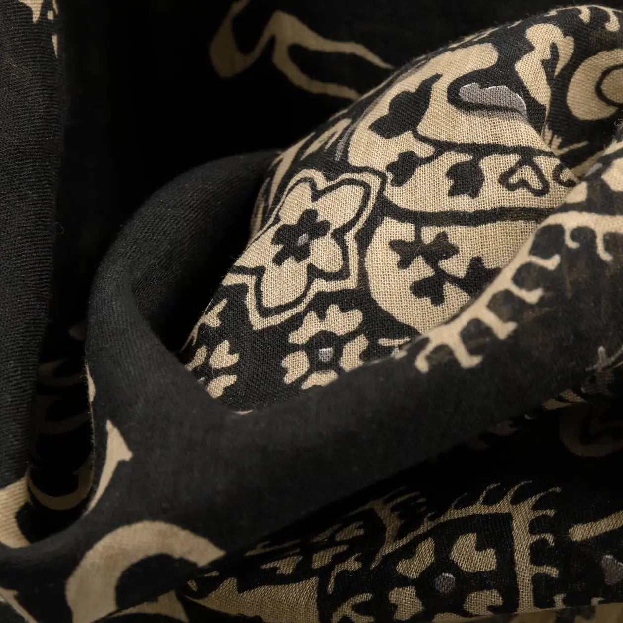 Bandana Paisley - Noir - Stetson - détail 3