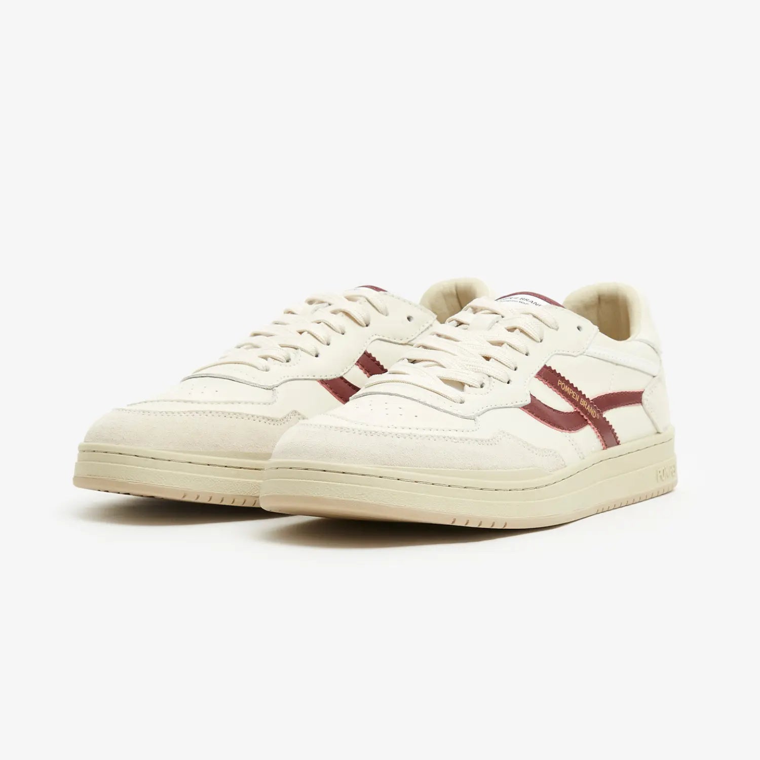 BASKETS ELAN PIPPA - ECRU & BURGUNDY POMPEII BRAND -  Klubb