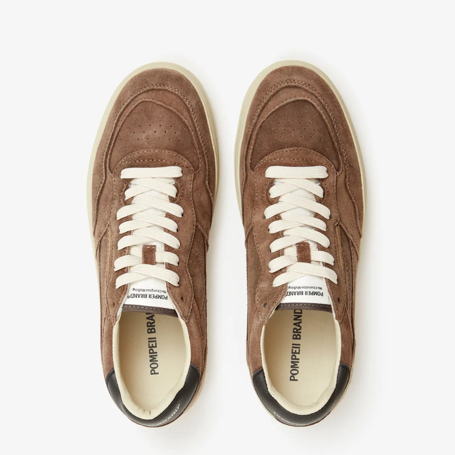 BASKETS ELAN SUEDE - TAUPE POMPEII BRAND -  Klubb