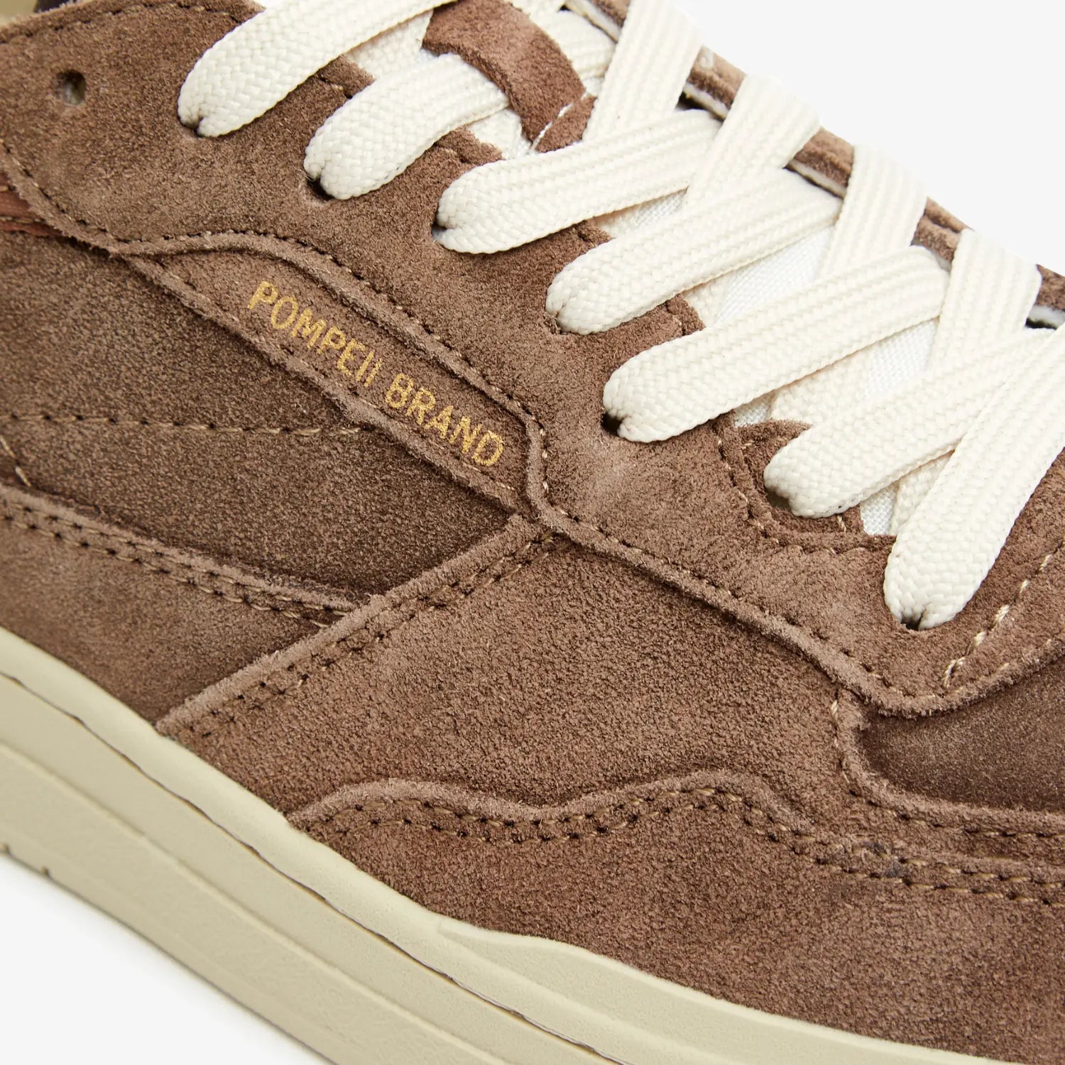 BASKETS ELAN SUEDE - TAUPE POMPEII BRAND -  Klubb