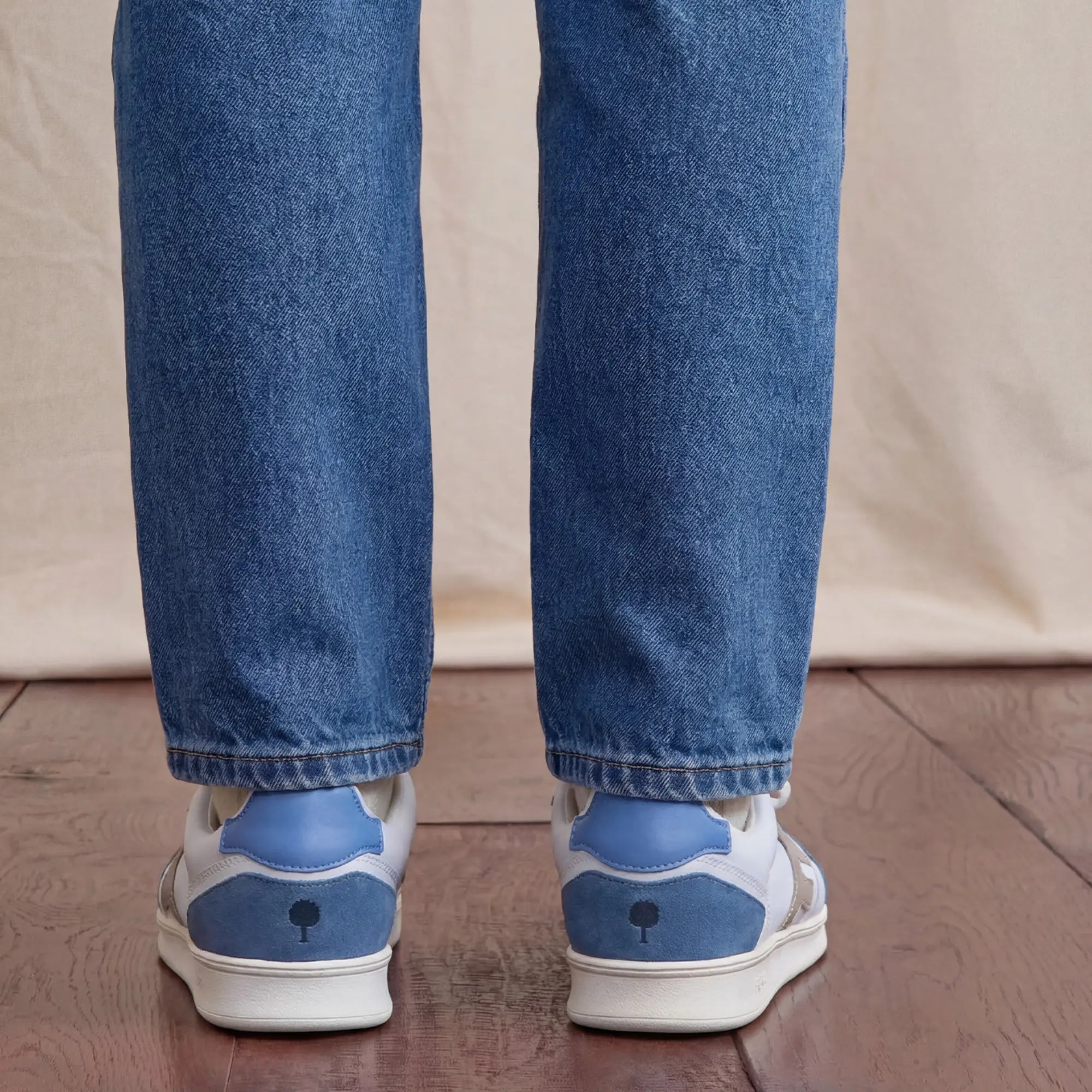 BASKETS HAZEL BLANC & BLEU