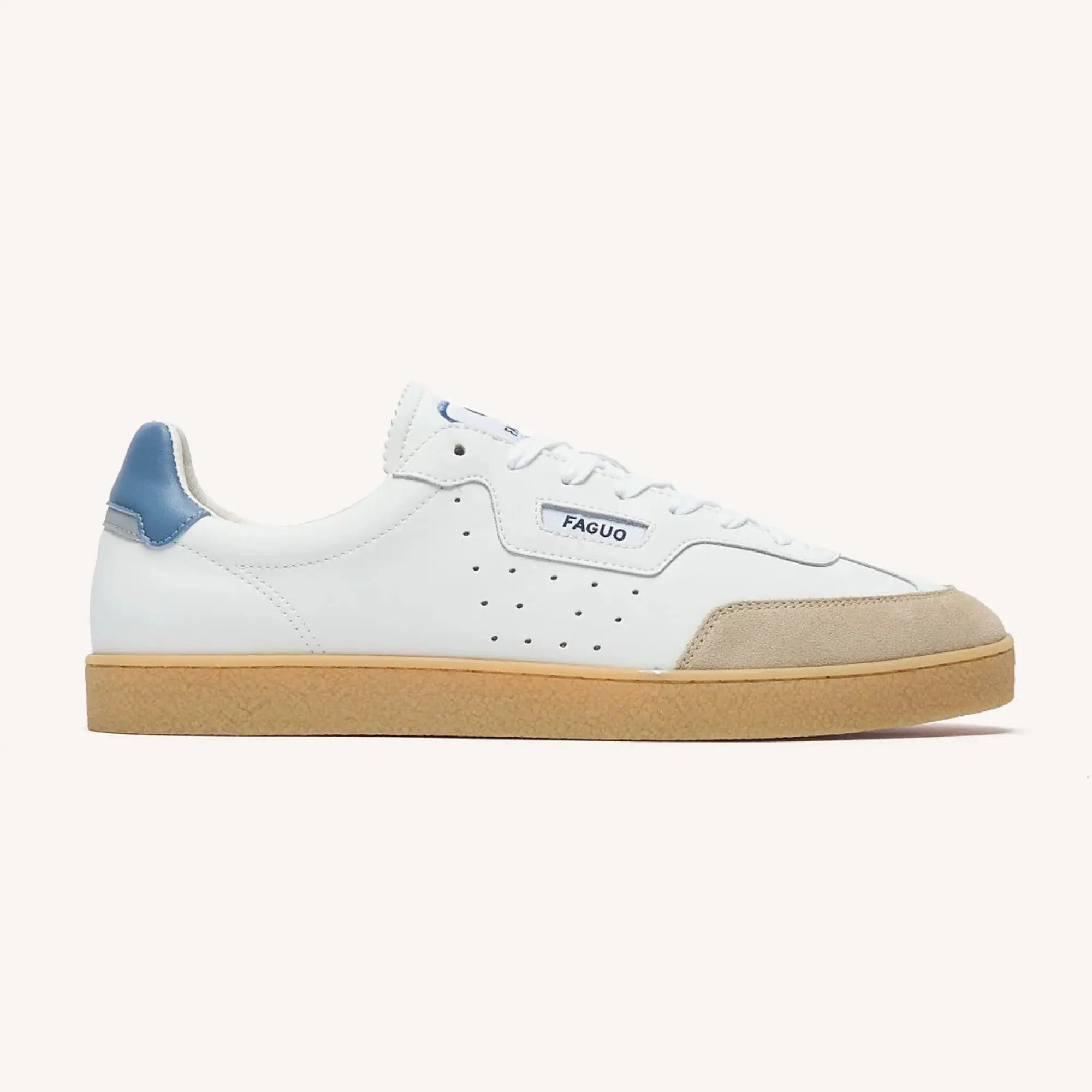 BASKETS LUMBO BLANC & BLEU CIEL